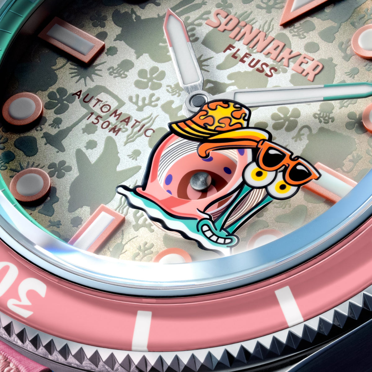 SPINNAKER Spinnaker Fleuss Automatic Spongebob Squarepants Shell Mates Limited Edition Gary The Grey Men's Watch SP-5160-04