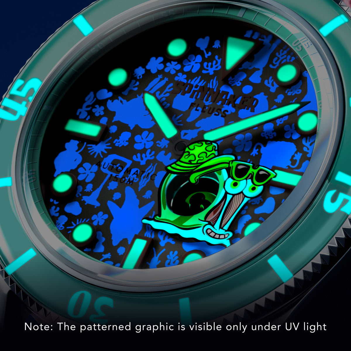 SPINNAKER Spinnaker Fleuss Automatic Spongebob Squarepants Shell Mates Limited Edition Gary The Grey Men's Watch SP-5160-04