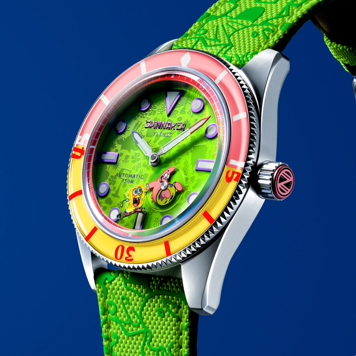 SPINNAKER Spinnaker Fleuss Automatic Spongebob Squarepants Shell Mates Limited Edition Patrick Green Men's Watch SP-5160-06