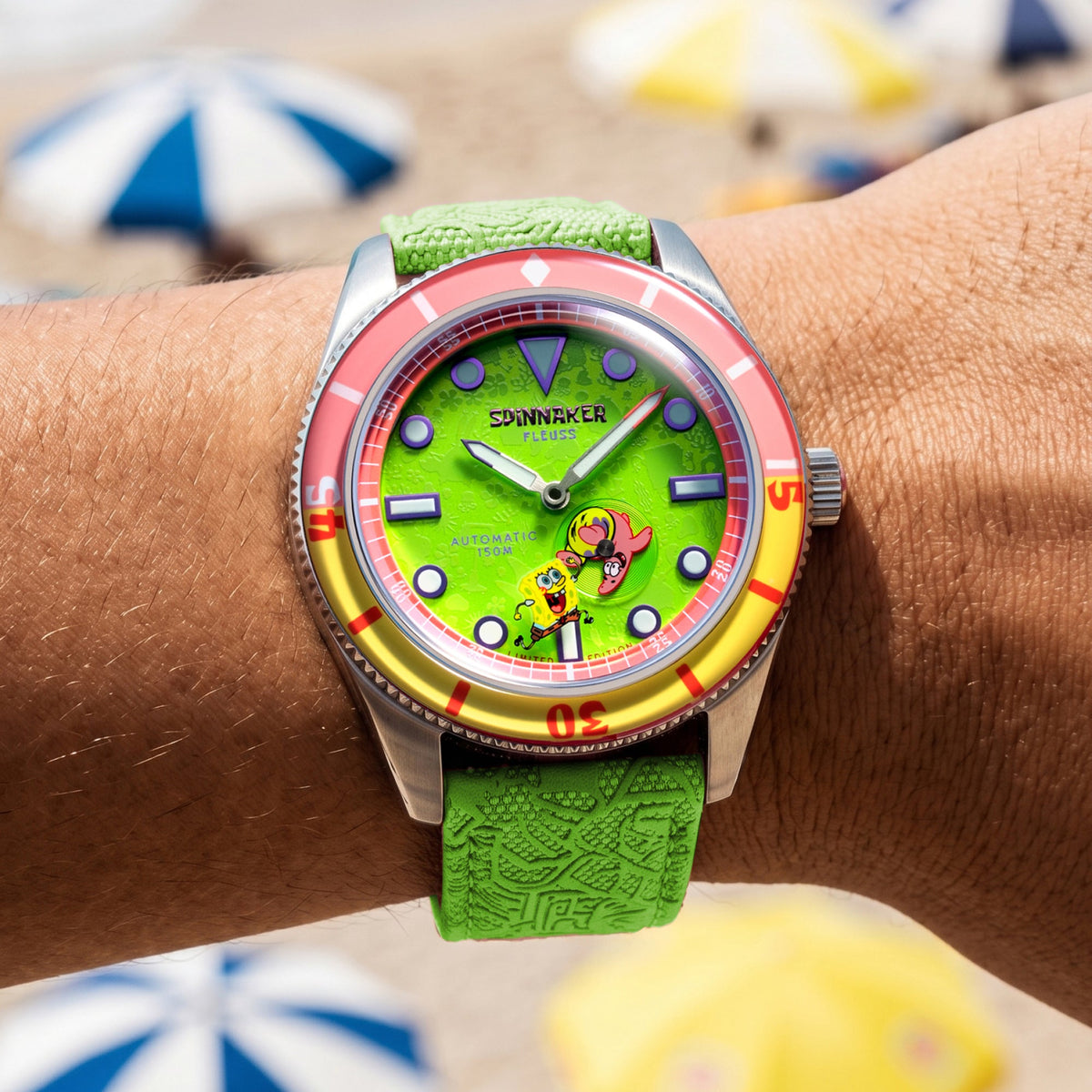 SPINNAKER Spinnaker Fleuss Automatic Spongebob Squarepants Shell Mates Limited Edition Patrick Green Men's Watch SP-5160-06