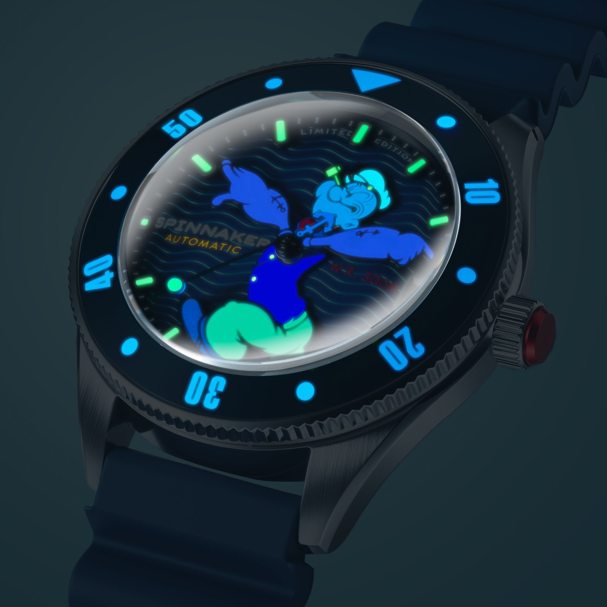 SPINNAKER Spinnaker Challenger Automatic Popeye Anchor Arms Limited Edition Blue Buoy Men's Watch SP-5163-02