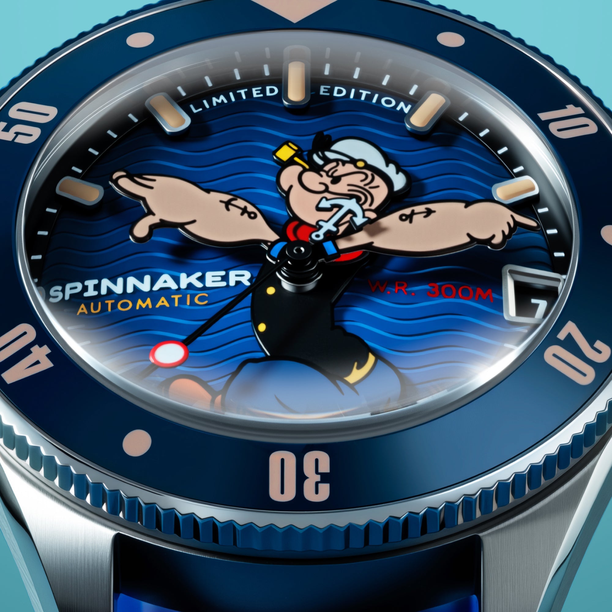 SPINNAKER Spinnaker Challenger Automatic Popeye Anchor Arms Limited Edition Blue Buoy Men's Watch SP-5163-02
