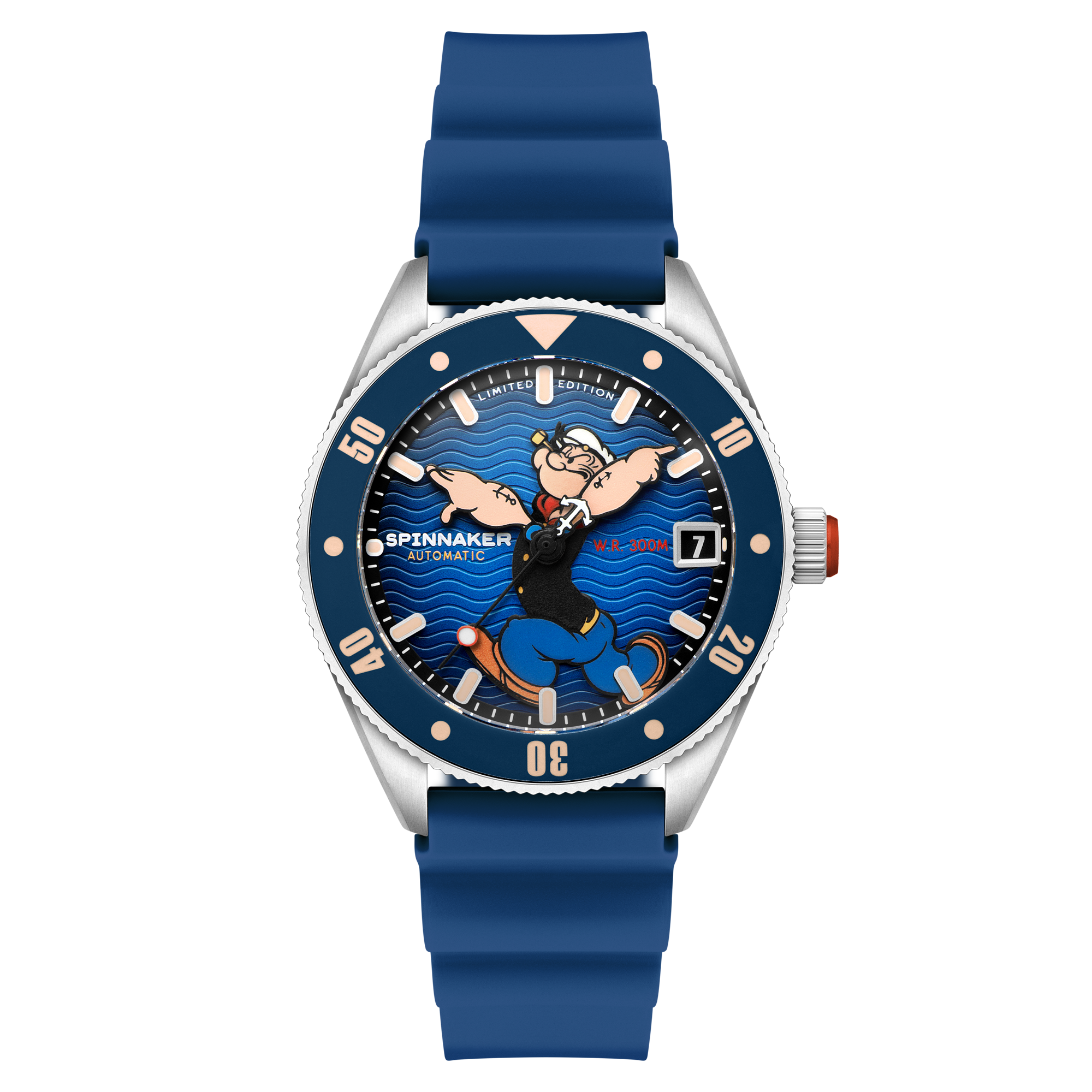 SPINNAKER Spinnaker Challenger Automatic Popeye Anchor Arms Limited Edition Blue Buoy Men's Watch SP-5163-02