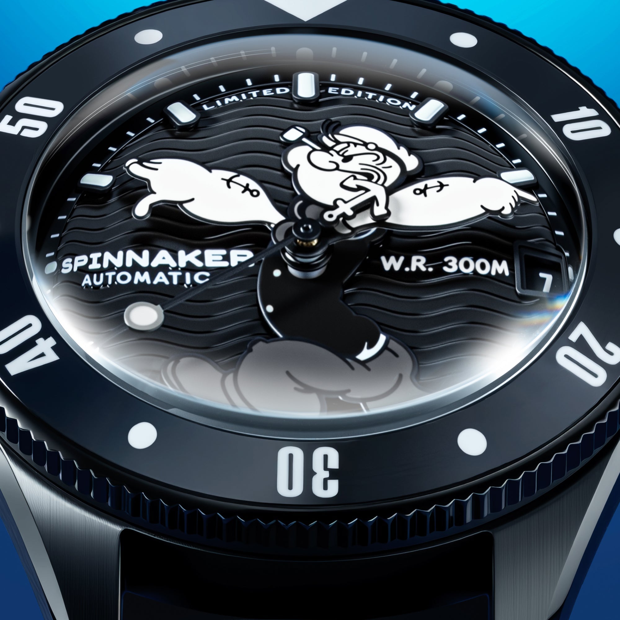 SPINNAKER Spinnaker Challenger Automatic Popeye Anchor Arms Limited Edition Midnight Mast Men's Watch SP-5163-03