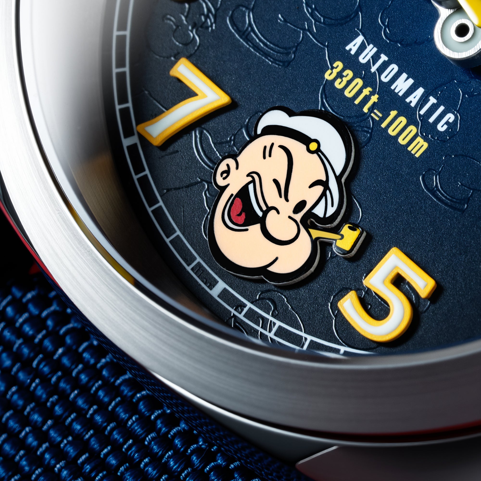 SPINNAKER Spinnaker Hull California Automatic Popeye Sailors And Sweethearts Limited Edition Popeye Navy Men's Watch SP-5169-01