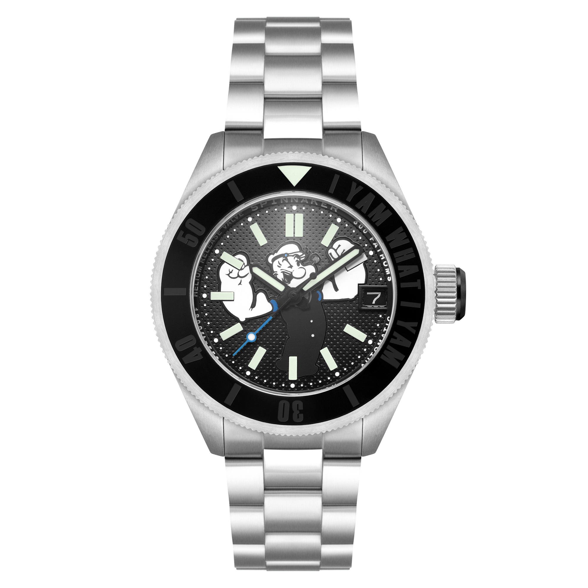 Spinnaker Piccard Automatic Popeye Forearm Fury Limited Edition Barnacle Black Men's Watch SP-5173-11