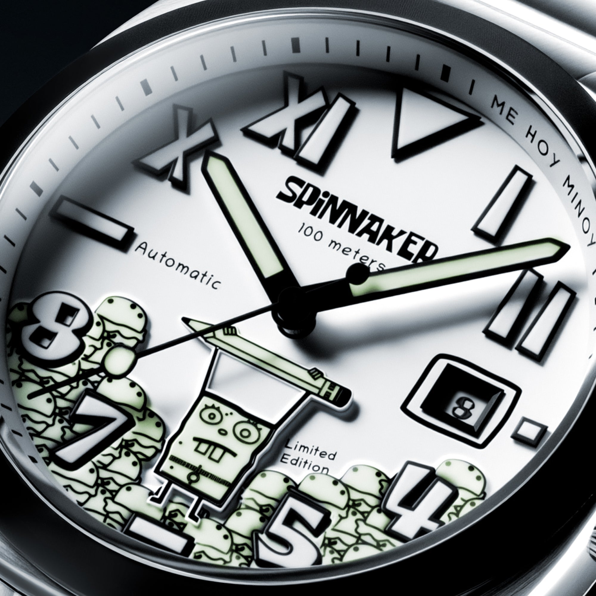 SPINNAKER Spinnaker Hull California Automatic Spongebob Squarepants Doodlebob Limited Edition Patty Parade Men's Watch SP-5174-11