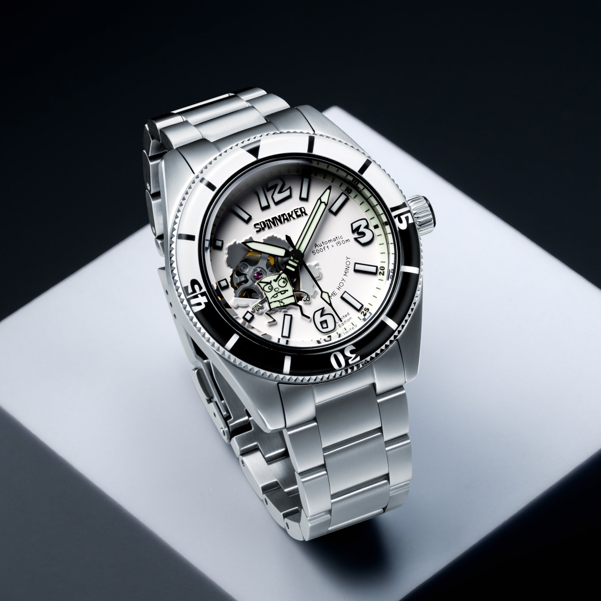 SPINNAKER Spinnaker Fleuss Automatic Spongebob Squarepants Doodlebob Limited Edition Ripped Reality Men's Watch SP-5175-11