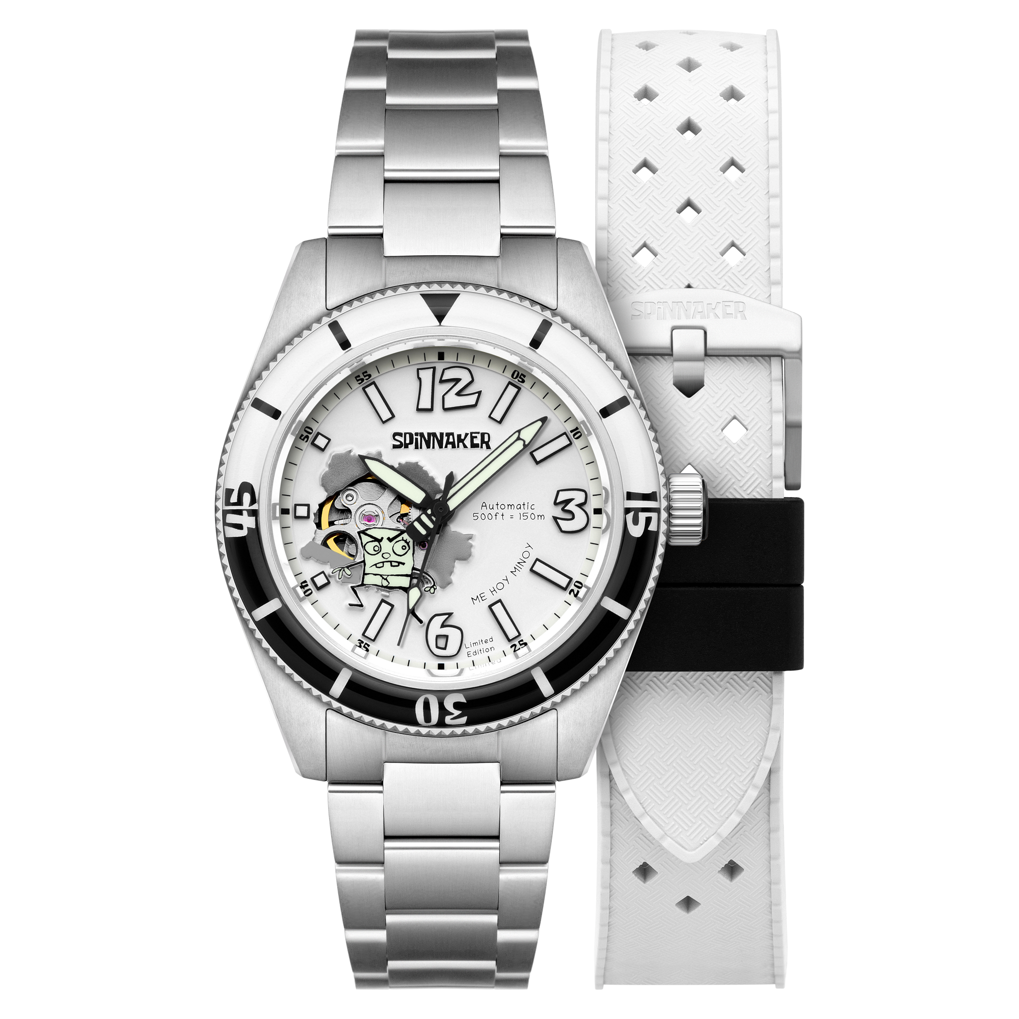 SPINNAKER Spinnaker Fleuss Automatic Spongebob Squarepants Doodlebob Limited Edition Ripped Reality Men's Watch SP-5175-11