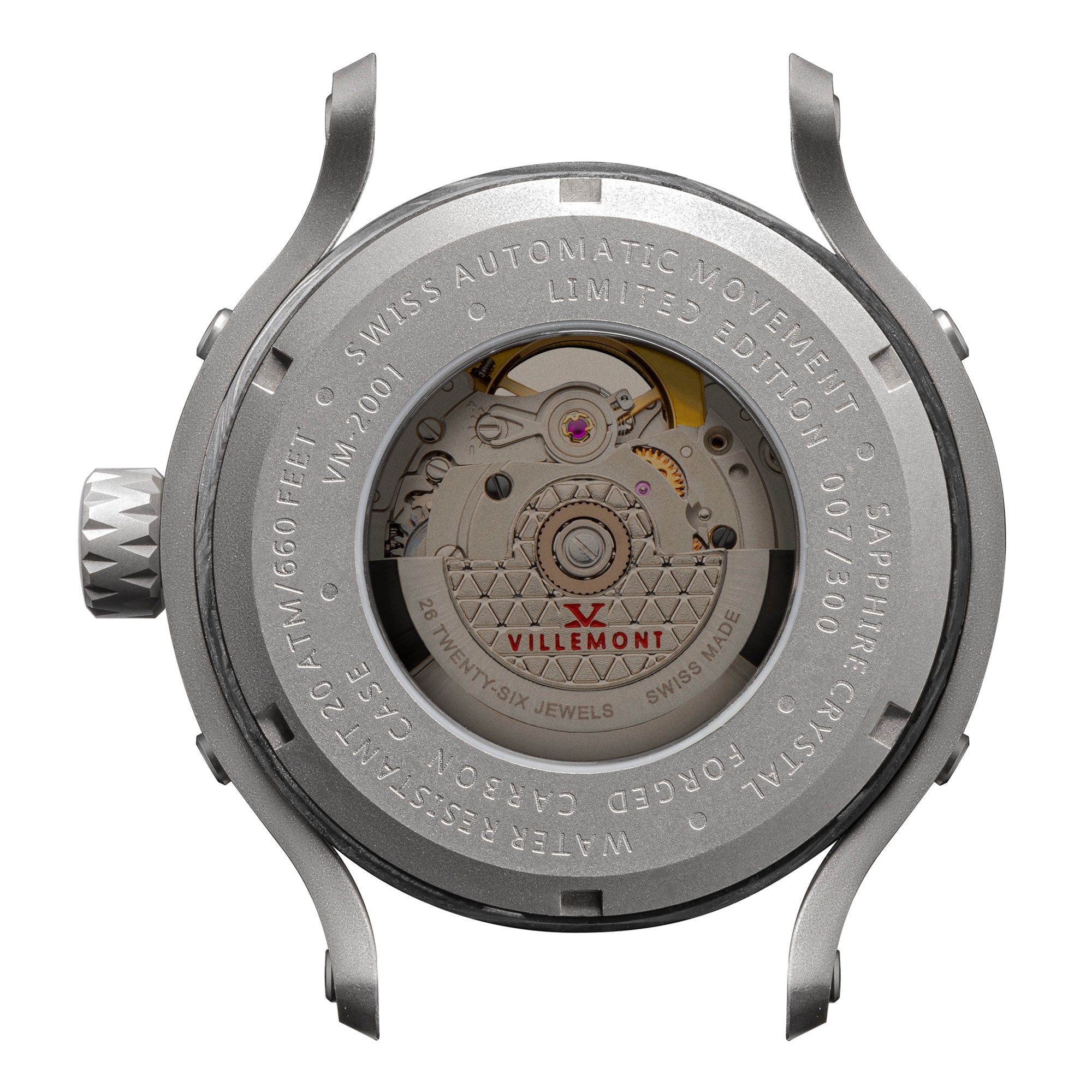 VILLEMONT Villemont Men's Tenacity Automatic Limited Edition Granite Watch VM-2001-01