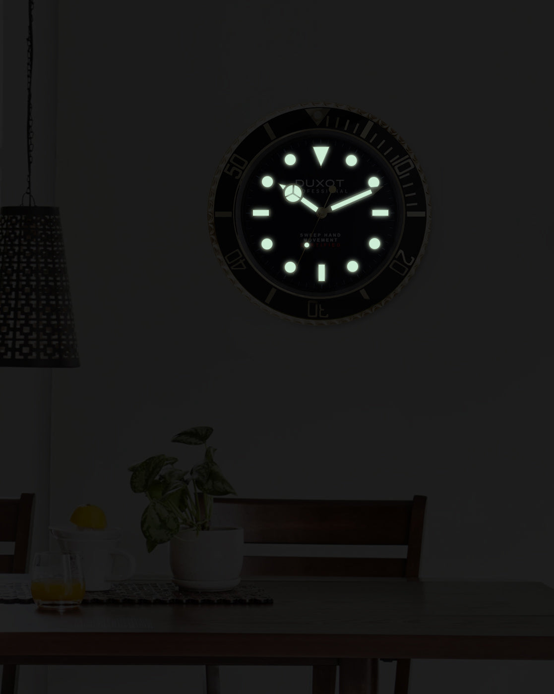 DUXOT Duxot Atlantica GMT Wall Clock DX-CLK-04 (Damaged Packaging)