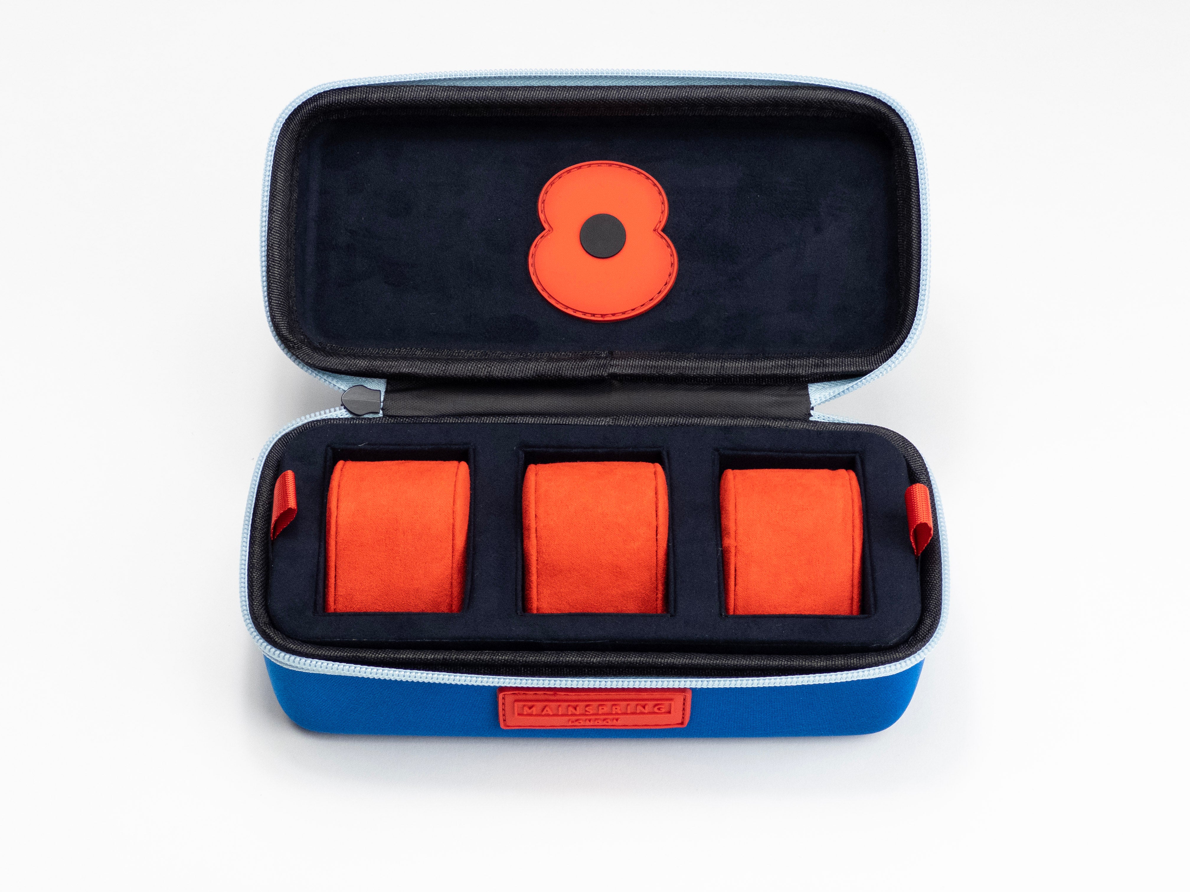 MAINSPRING Mainspring RBL 3-Slot Watch Box in Collaboration with Royal British Legion MS-BOX-RBL-01