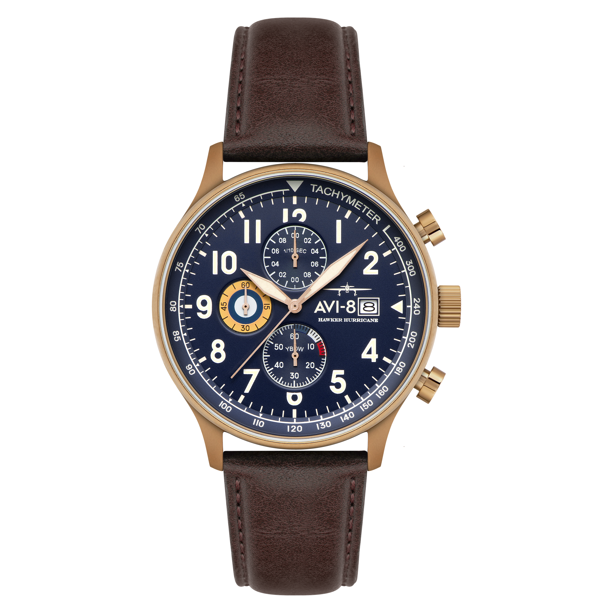 AVI-8 AVI-8 Hawker Hurricane Classic Chronograph Admiral Blue Men's Watch AV-4011-0O