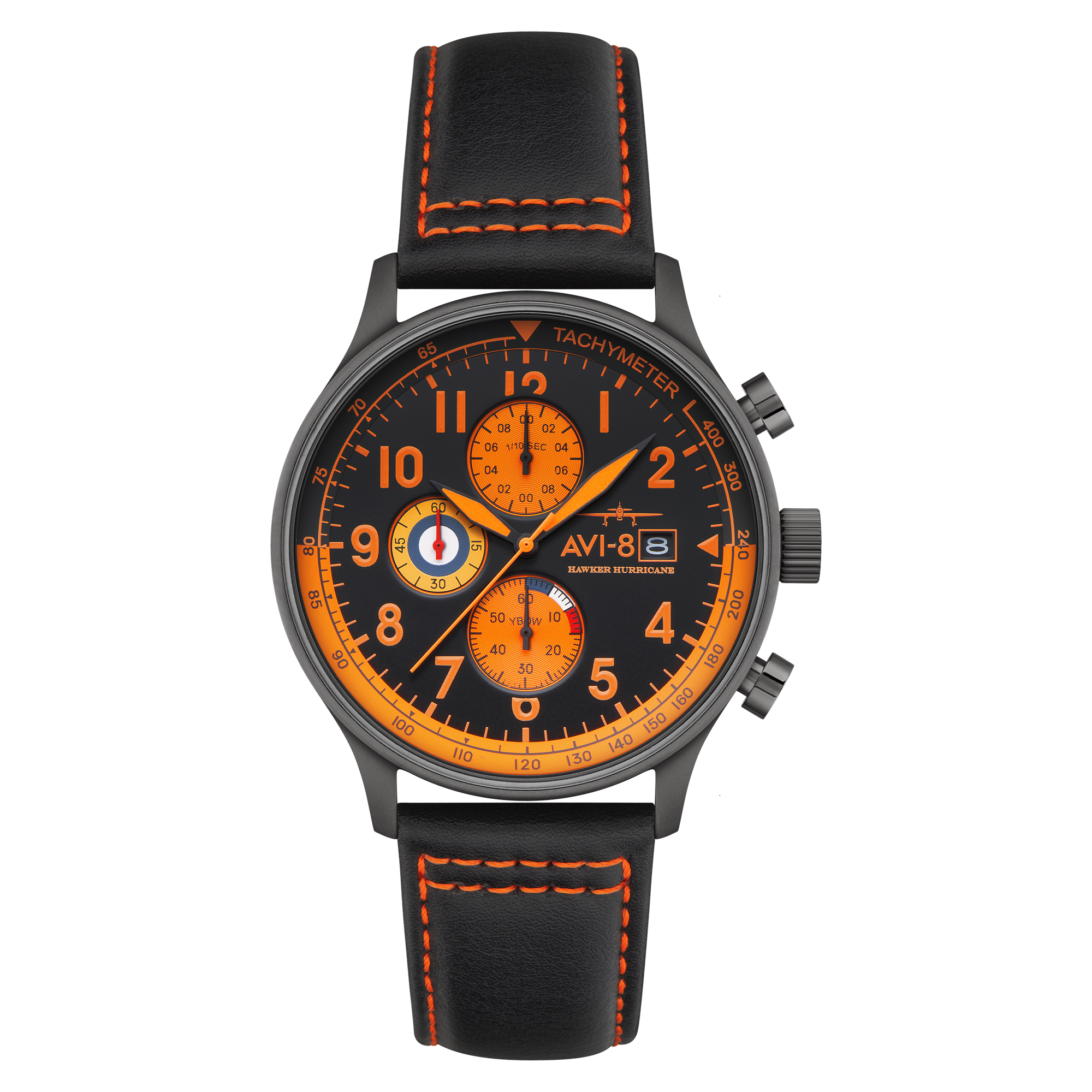 AVI-8 AVI-8 Hawker Hurricane Classic Chronograph Noire Men's Watch AV-4011-0R