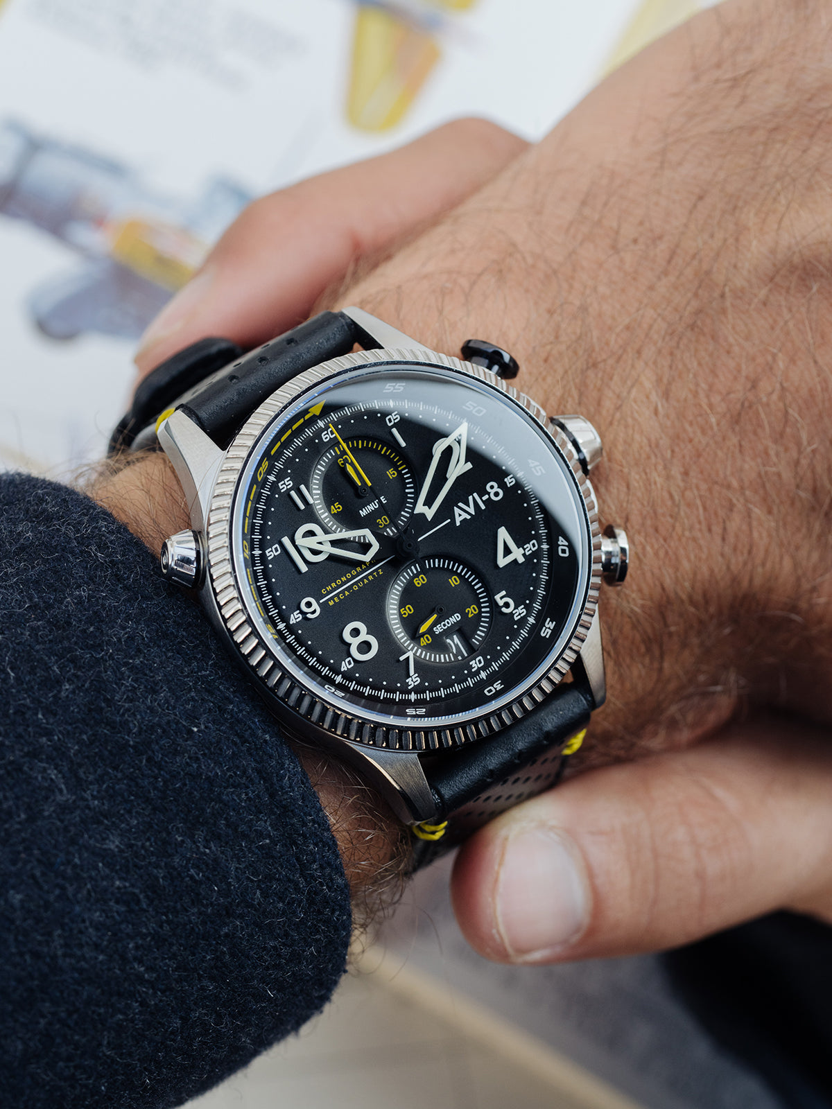 AVI-8 AVI-8 Hawker Hunter Duke Chronograph Men's Quartz Halton Watch AV-4080-01