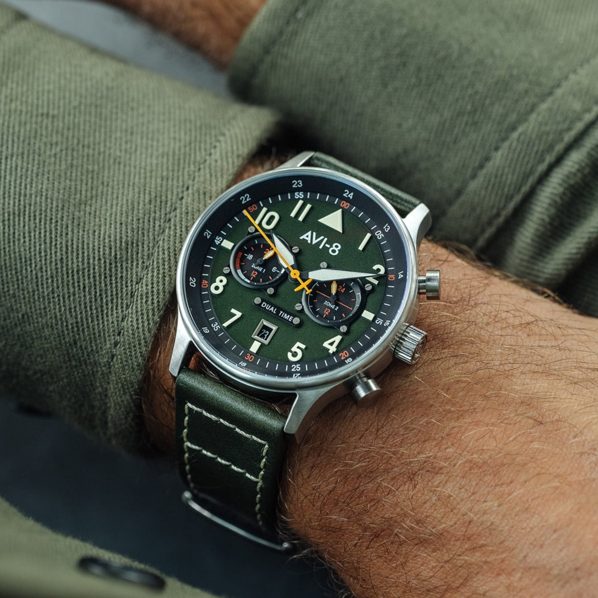 AVI-8 AVI-8 Pilot Hawker Hurricane Carey Men's Merville Japanese Quartz Merville Watch AV-4088-02
