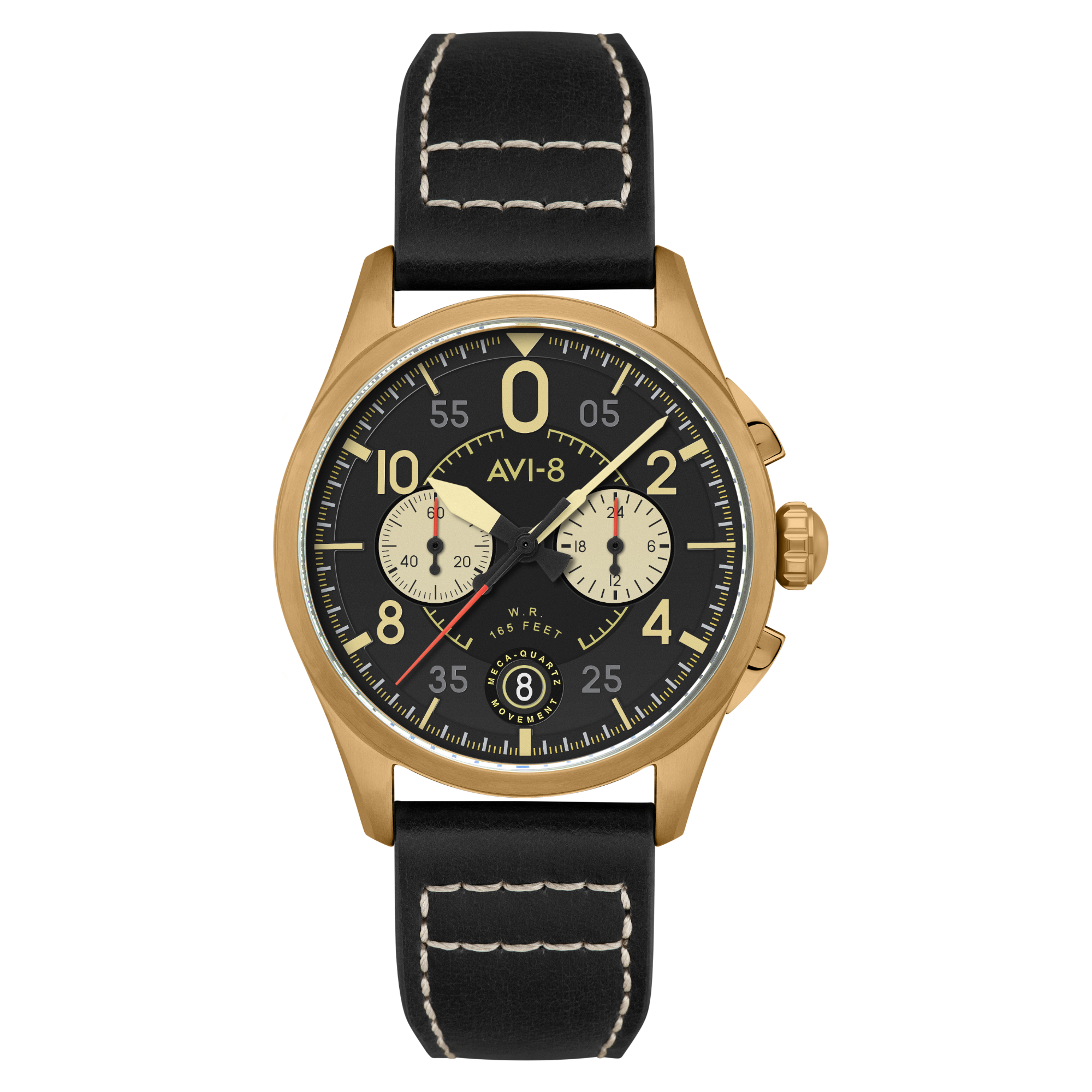 AVI-8 AVI-8 Spitfire Lock Chronograph Void Black Men's Watch AV-4089-07