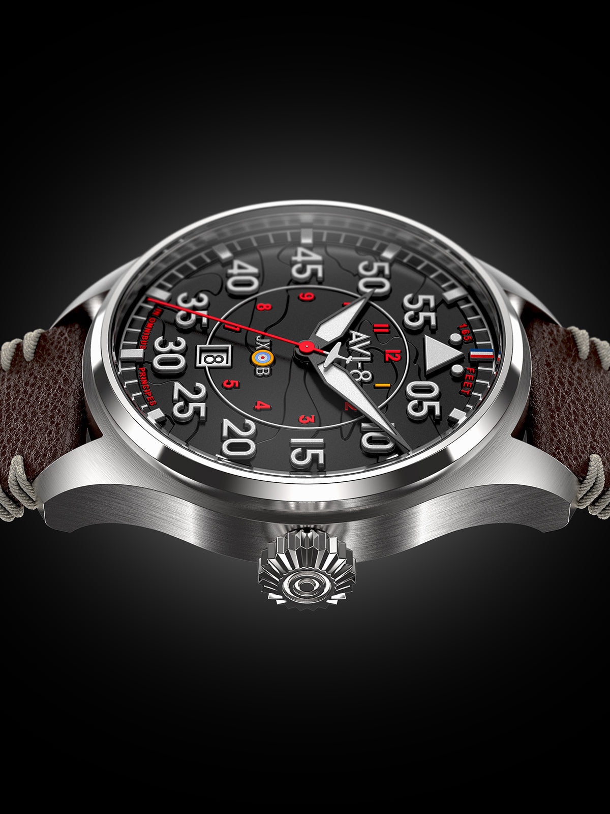 AVI-8 AVI-8 Pilot Hawker Hurricane Clowes Men's Japanese Automatic Wittering Watch AV-4097-01