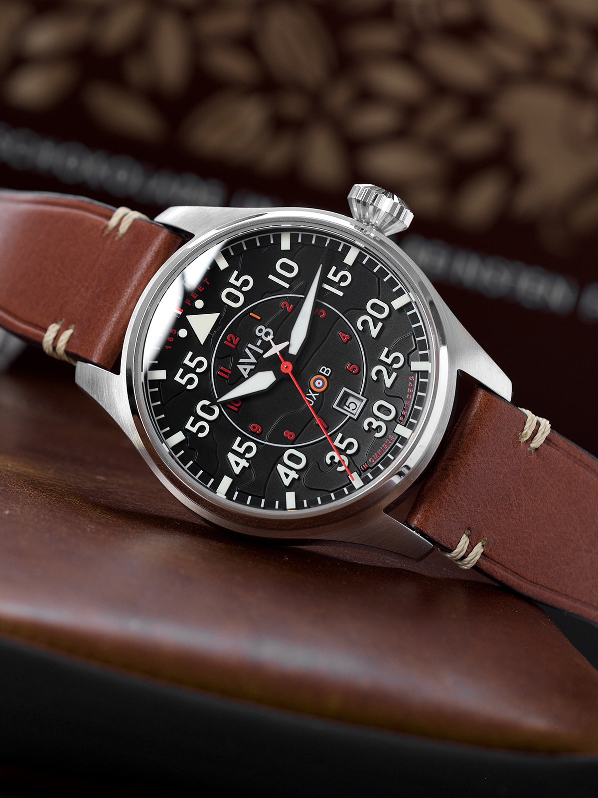 AVI-8 AVI-8 Pilot Hawker Hurricane Clowes Men's Japanese Automatic Wittering Watch AV-4097-01