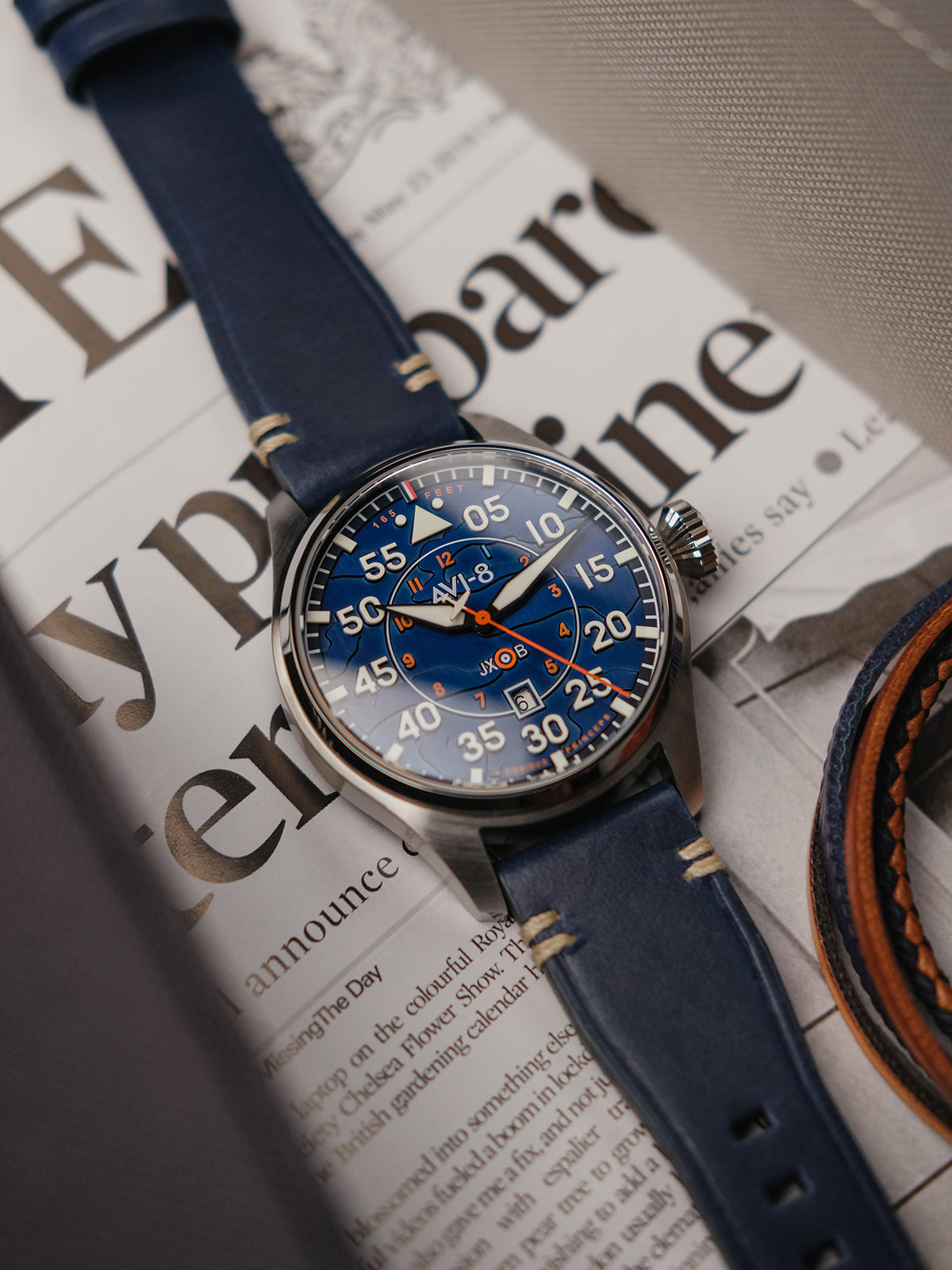 AVI-8 AVI-8 Pilot Hawker Hurricane Clowes Men's Japanese Automatic Acklington Watch AV-4097-02