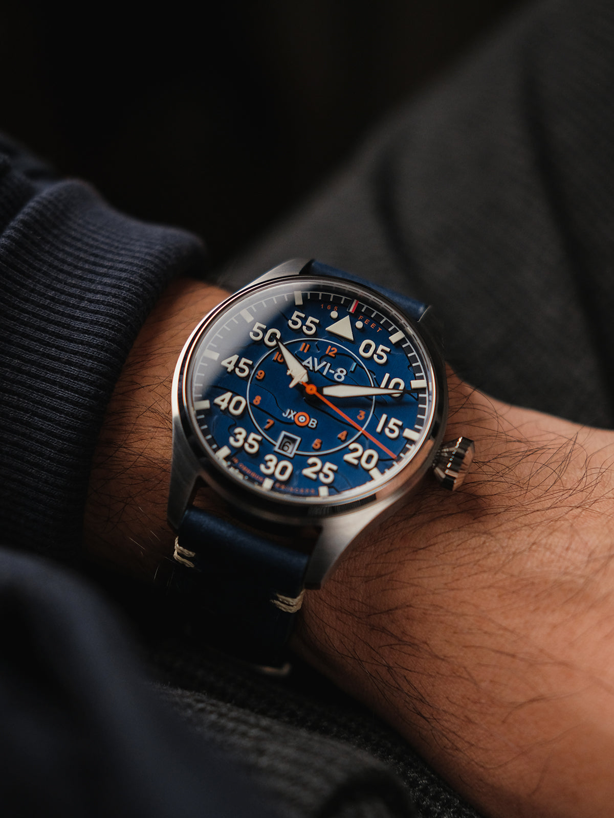 AVI-8 AVI-8 Pilot Hawker Hurricane Clowes Men's Japanese Automatic Acklington Watch AV-4097-02