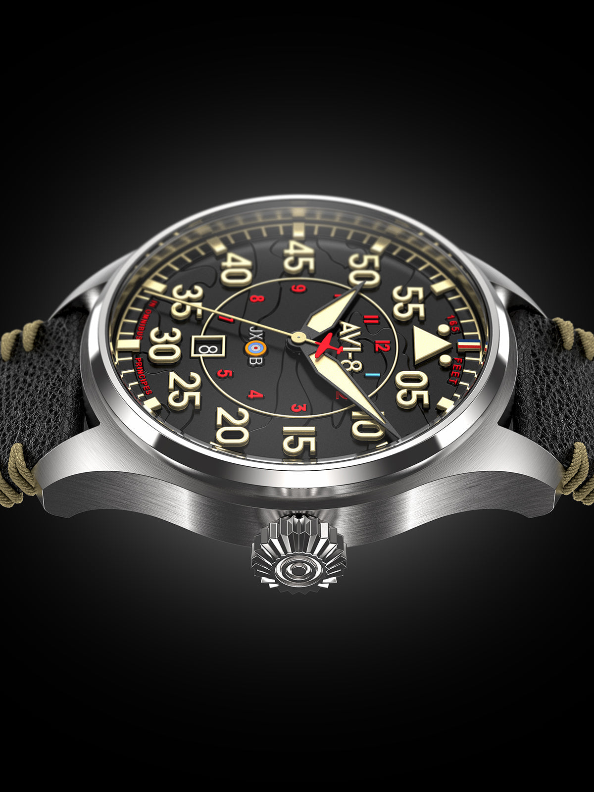 AVI-8 AVI-8 Pilot Hawker Hurricane Clowes Men's Japanese Automatic Kenley Watch AV-4097-03