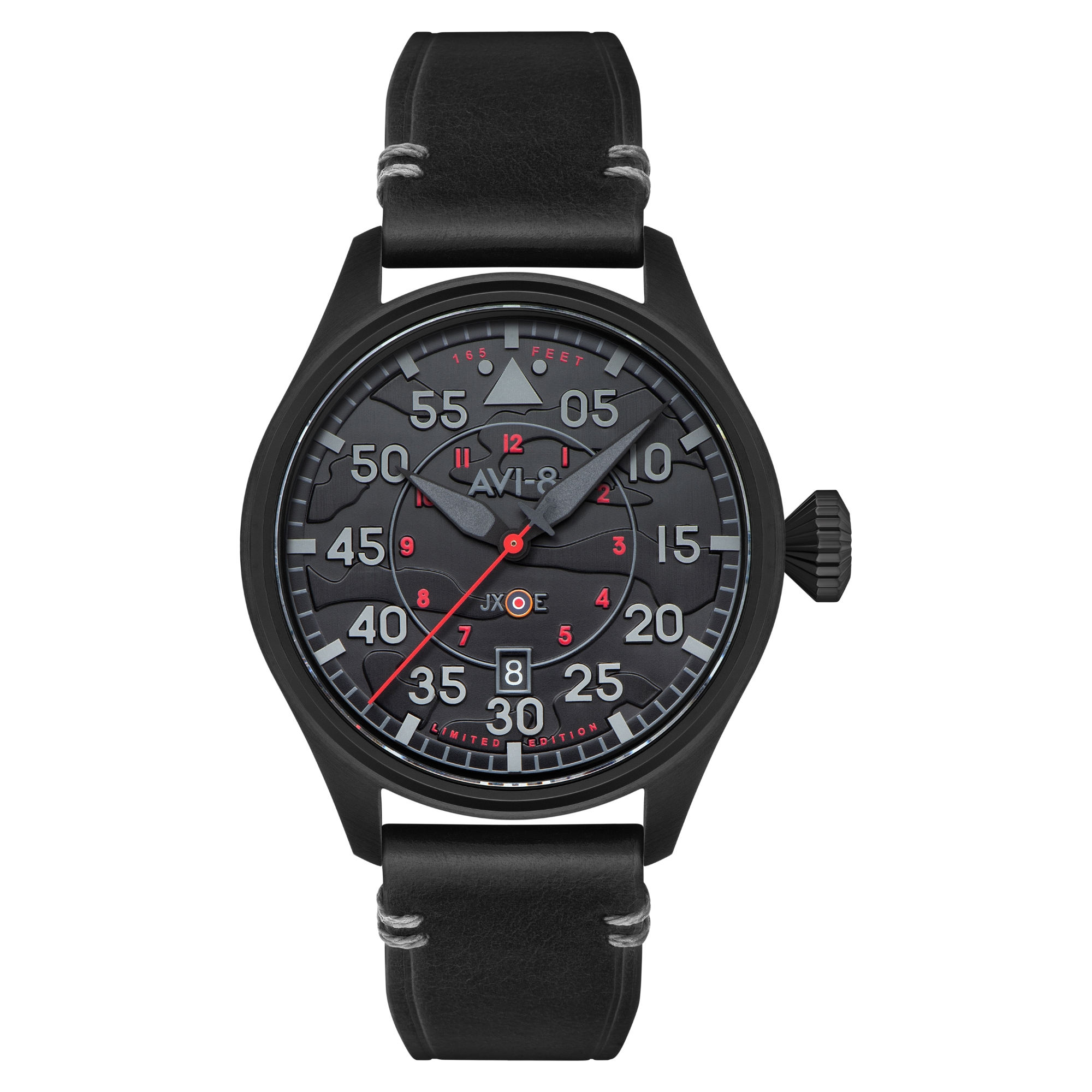 AVI-8 AVI-8 Hawker Hurricane Clowes Automatic Night Reaper Limited Edition Night Shadow Men's Watch AV-4097-05