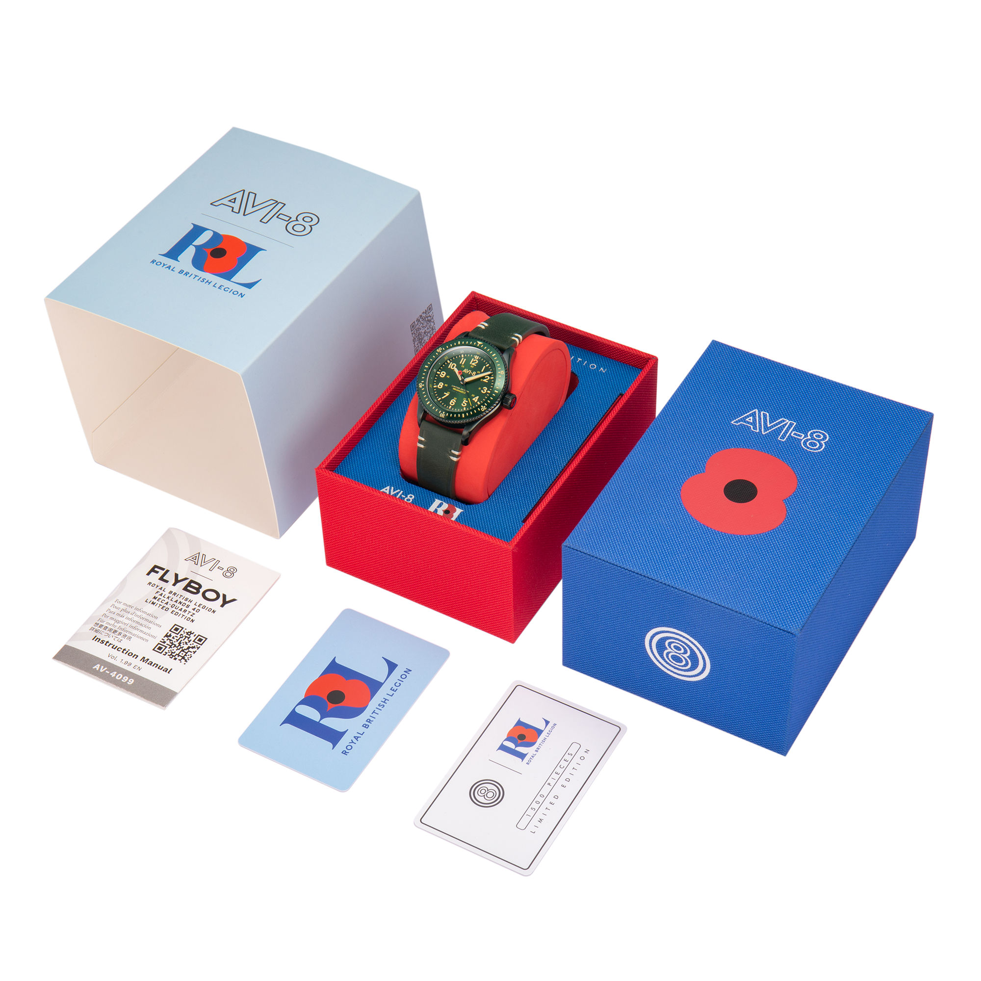 AVI-8 AVI-8 Royal British Legion Falklands 40 Men's Meca-Quartz Limited Edition Thompson Watch AV-4099-RBL06