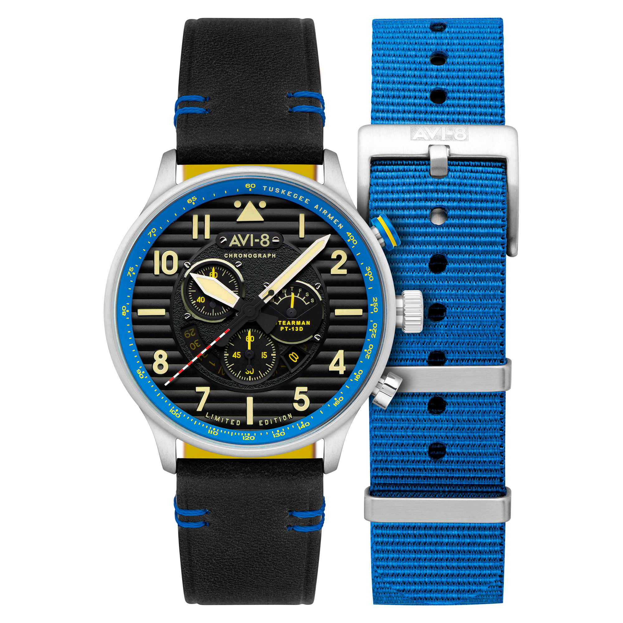 AVI-8 AVI-8 Flyboy Spirit Of Tuskegee Chronograph Limited Edition Parrish Men's Watch AV-4109-03