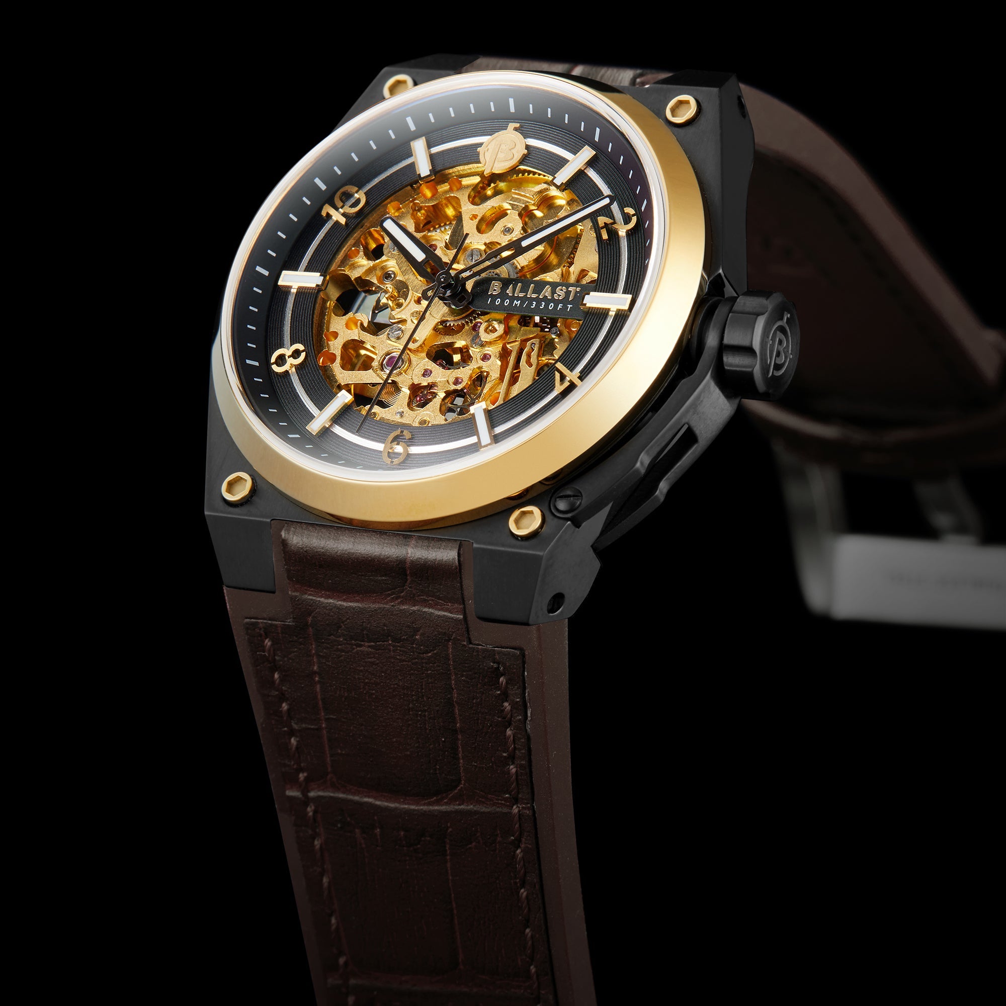 BALLAST Ballast Valiant Officer Men's Timber Japanese Automatic Watch BL-3144-03