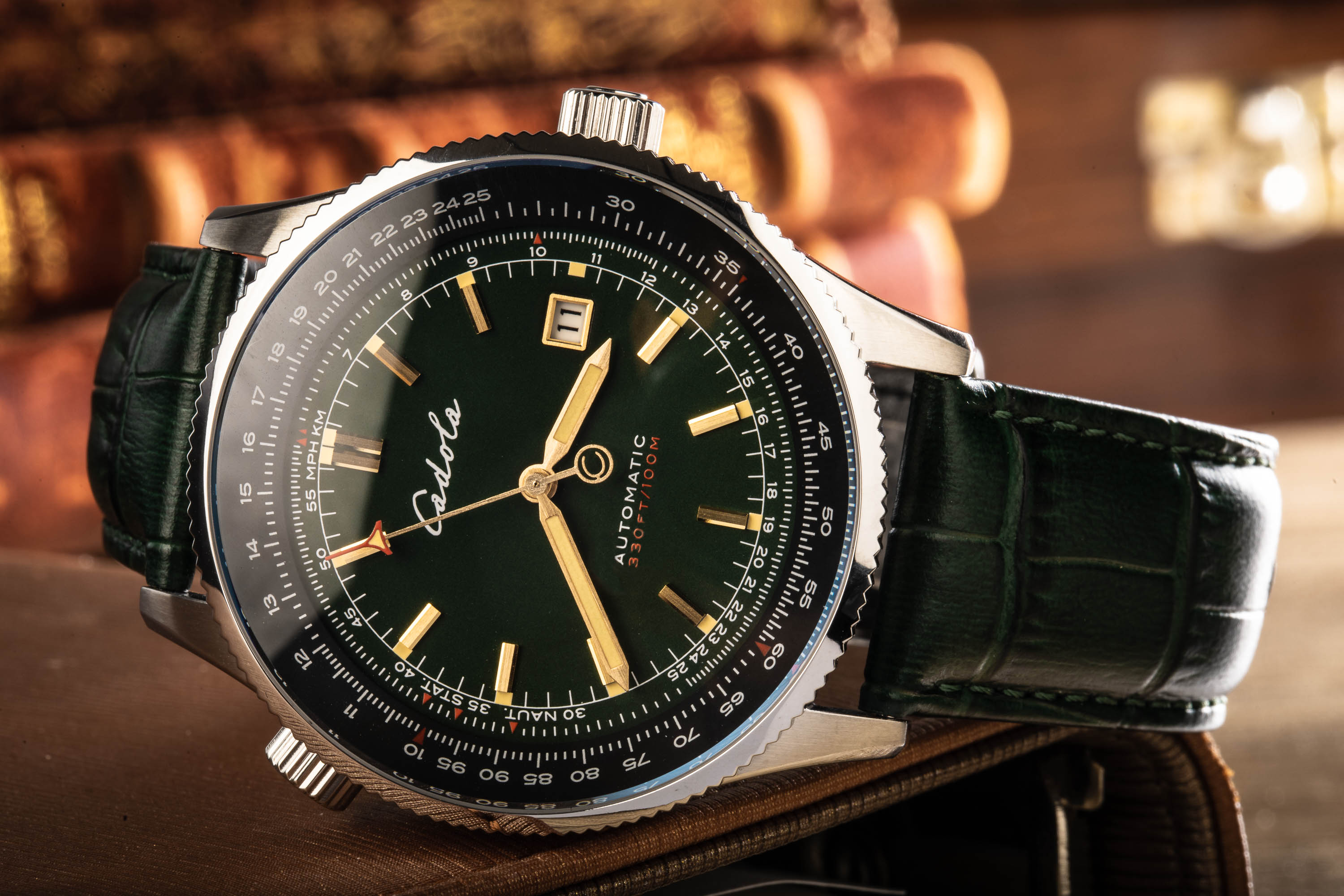 CADOLA Cadola Aviateur Men's Automatic Sherwood Green Watch CD-1008-04