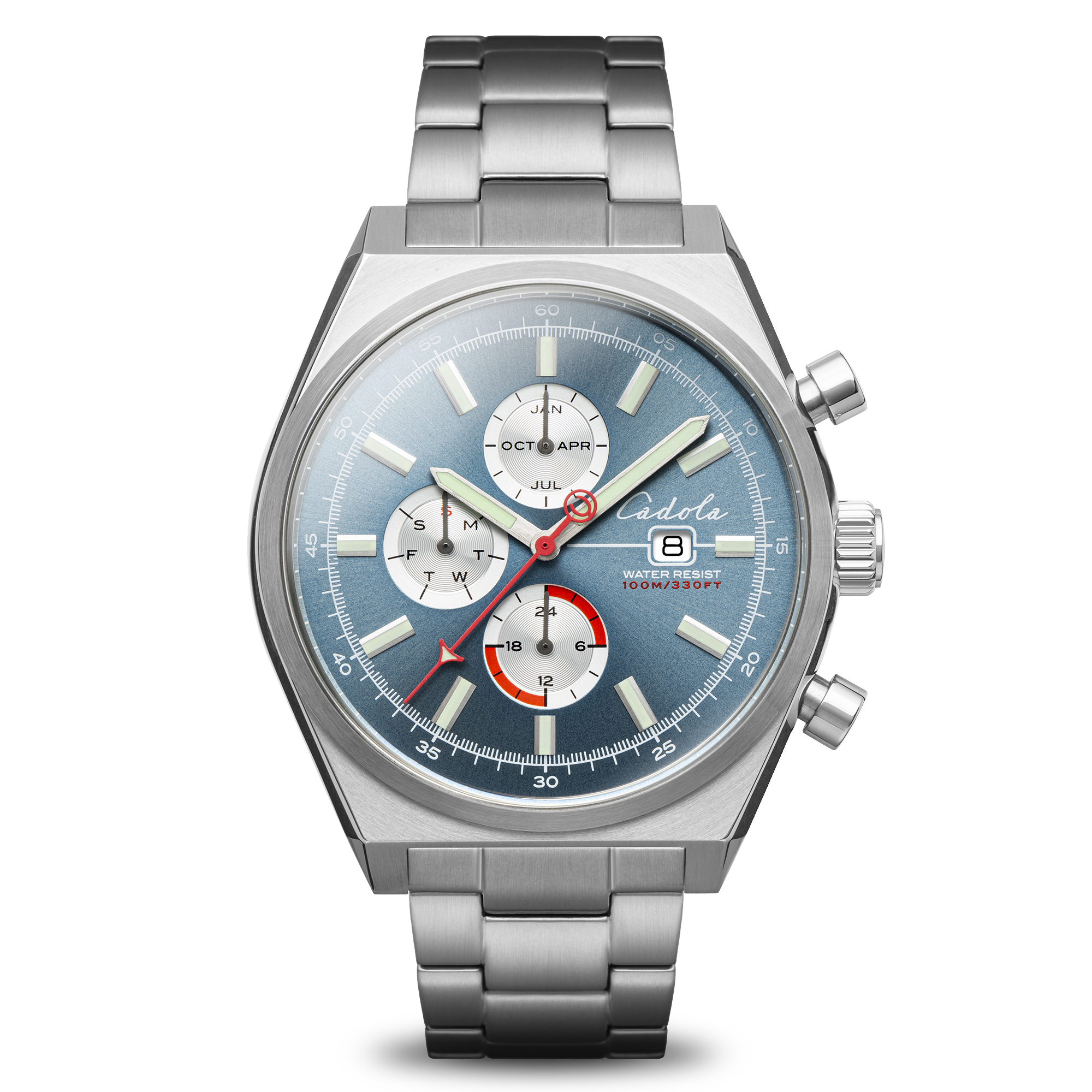 CADOLA Cadola Hairpin Men's Swiss Quartz Blue Steel Watch CD-1013-44