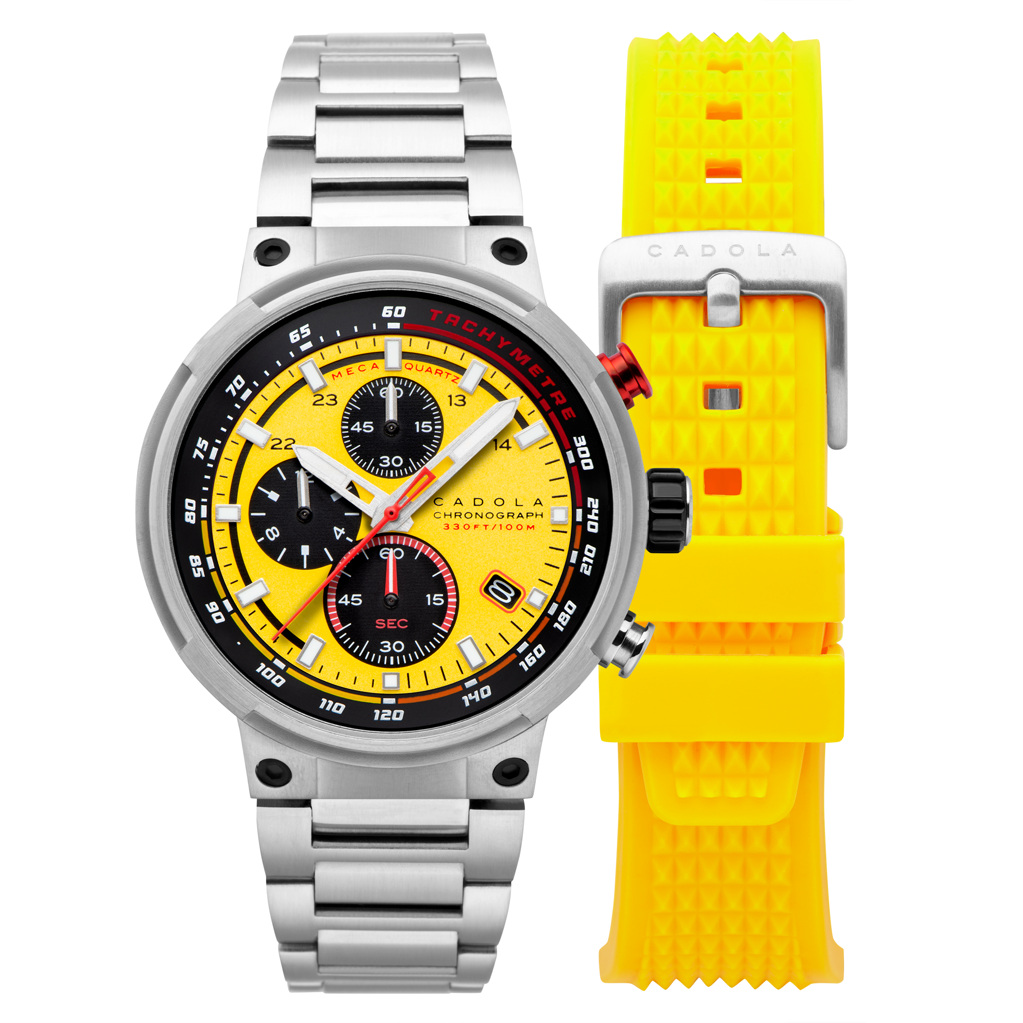 CADOLA Cadola Surtees Hazard Yellow Men's Japanese Quartz Watch CD-1028-55
