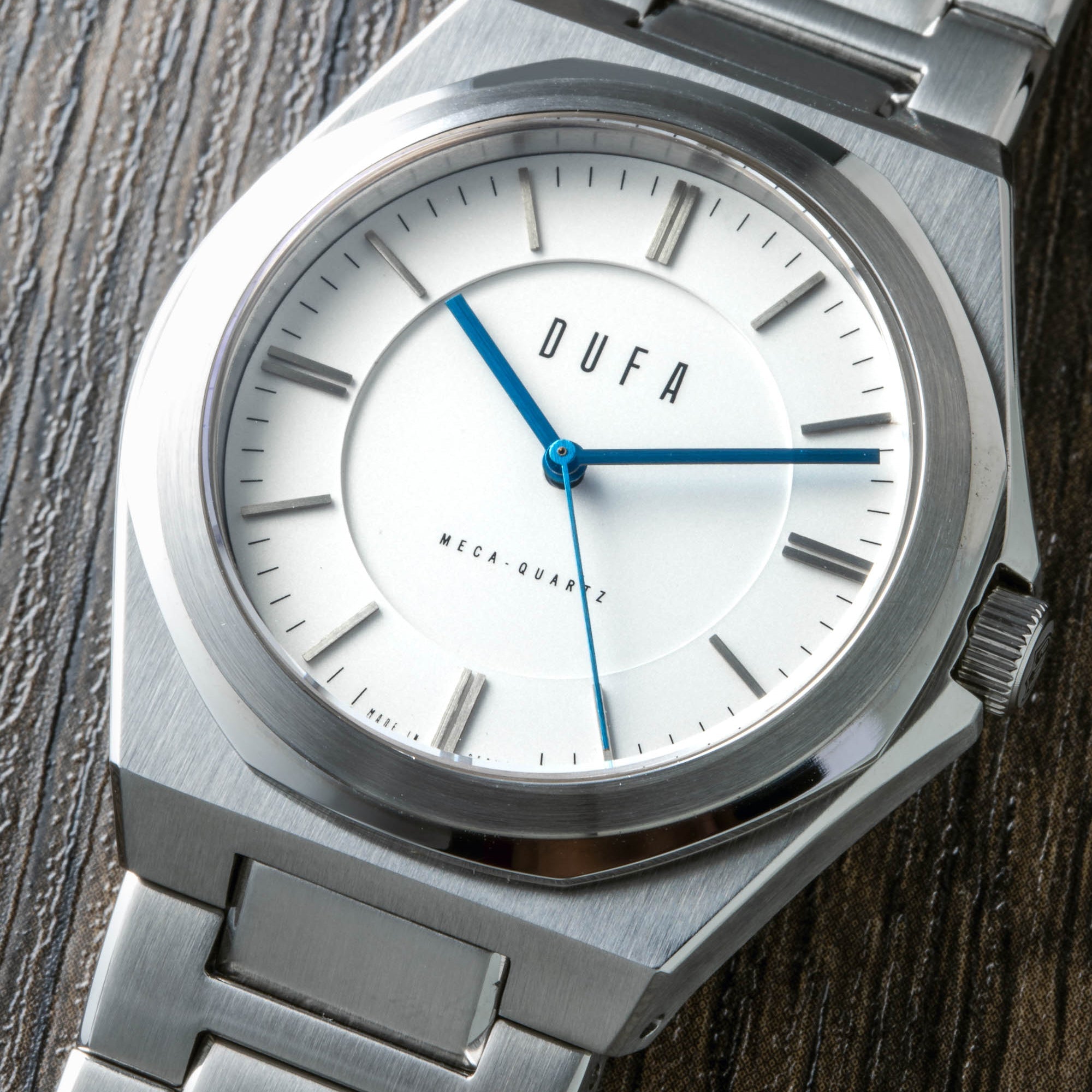 DUFA Dufa Wachsmann Hybrid Meca-Quartz Contemporary White Men's Watch DF-9037-11