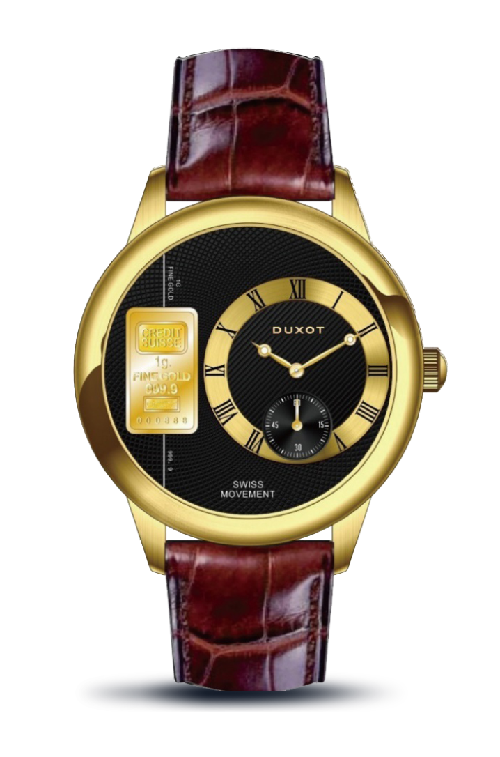 DUXOT Duxot Men's Caviar Gold Treasurey Watch DX-2042-04
