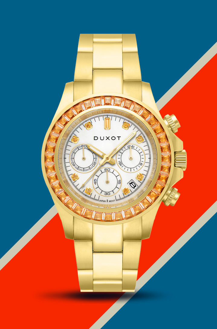 DUXOT Duxot Atlantica Japanese Meca-quartz Tangerine Watch DX-2048-33