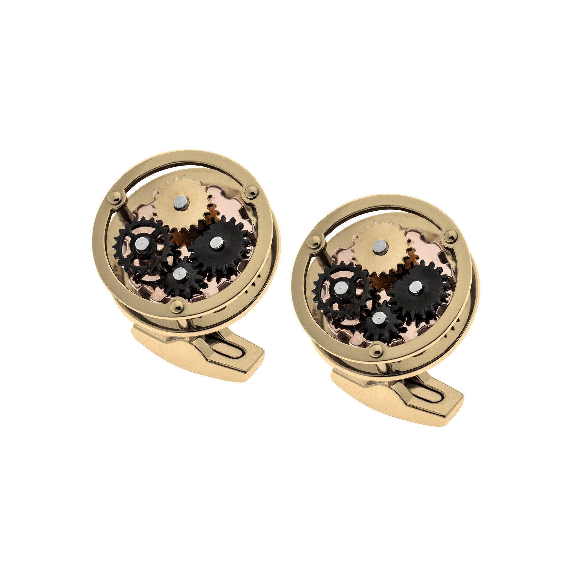 THOMAS EARNSHAW Thomas Earnshaw Gold Gear Cufflinks Accessory ES-002-C2