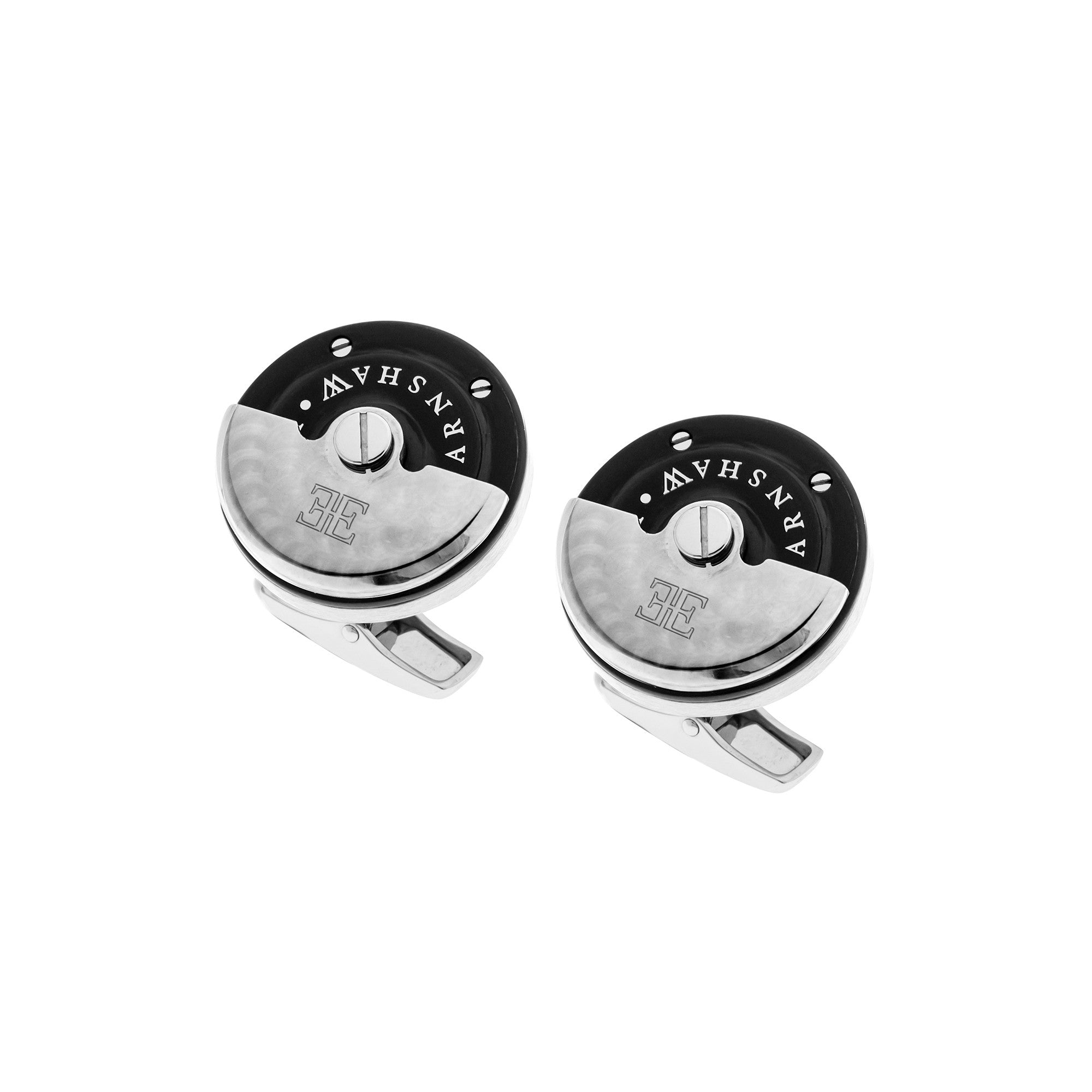 Thomas Earnshaw Thomas Earnshaw Silver Rotor Cufflinks Accessory ES-003-C1