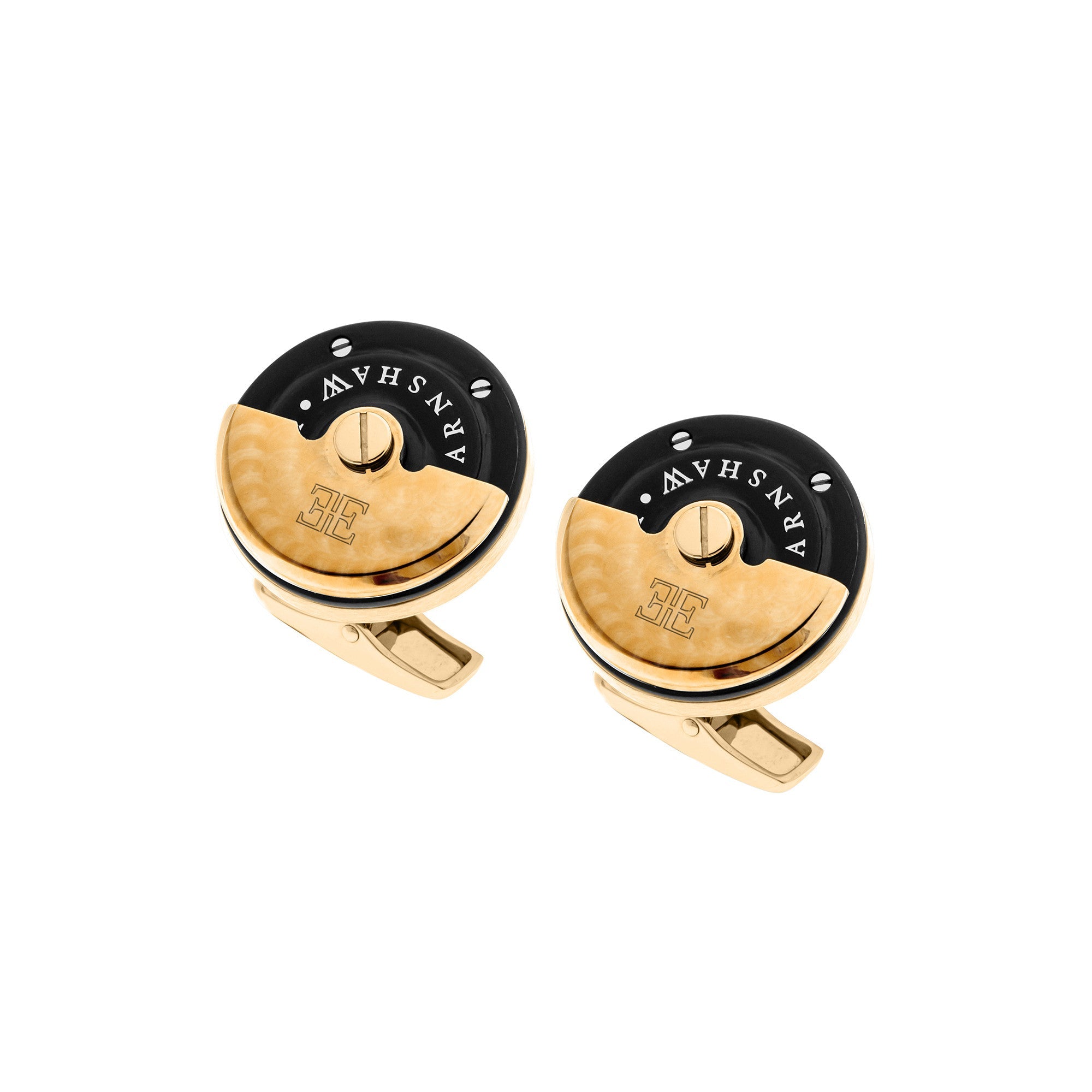 THOMAS EARNSHAW Thomas Earnshaw Gold Rotor Cufflinks Accessory ES-003-C4
