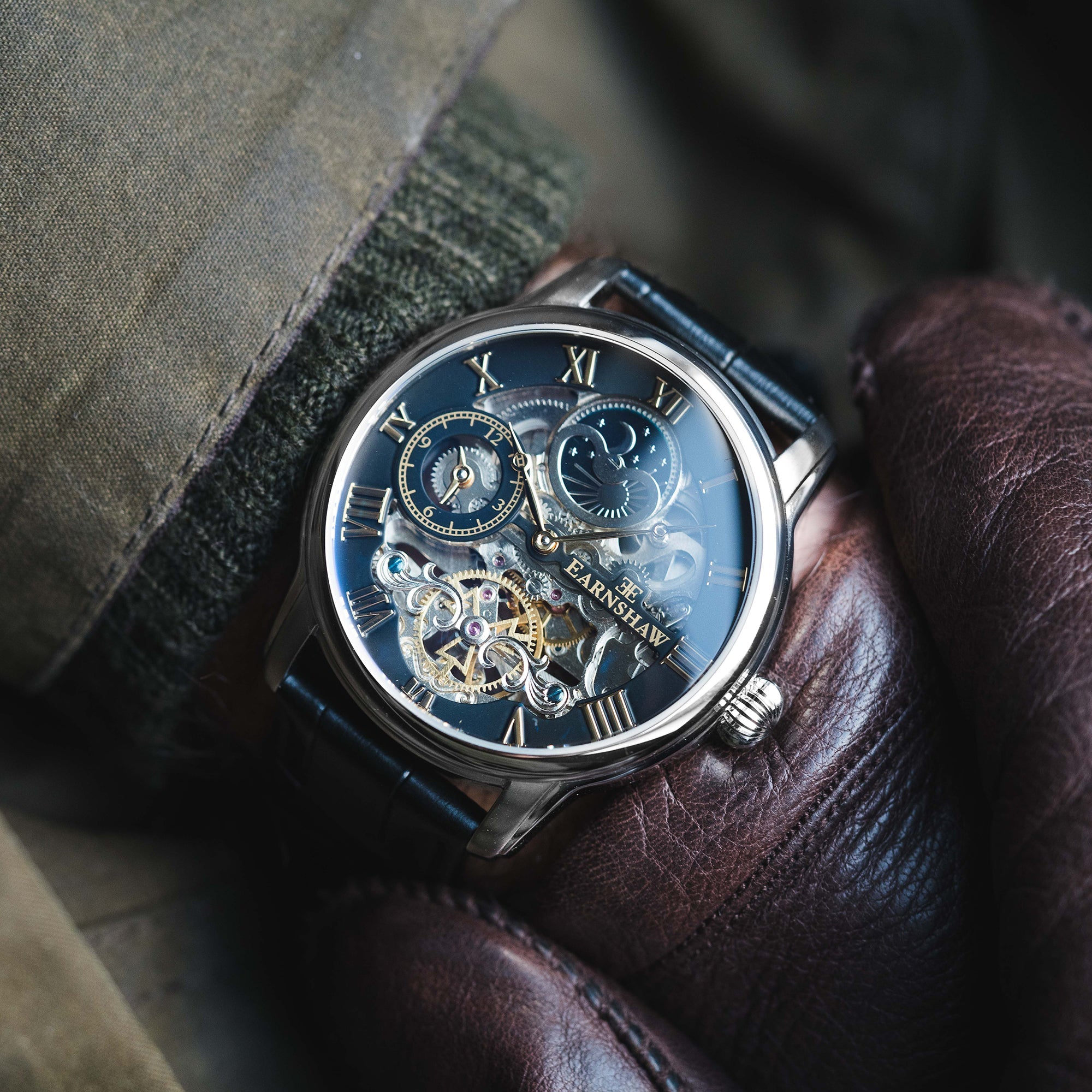 Thomas Earnshaw Thomas Earnshaw Longitude Men's Automatic Skeleton Heritage Black Watch ES-8006-04
