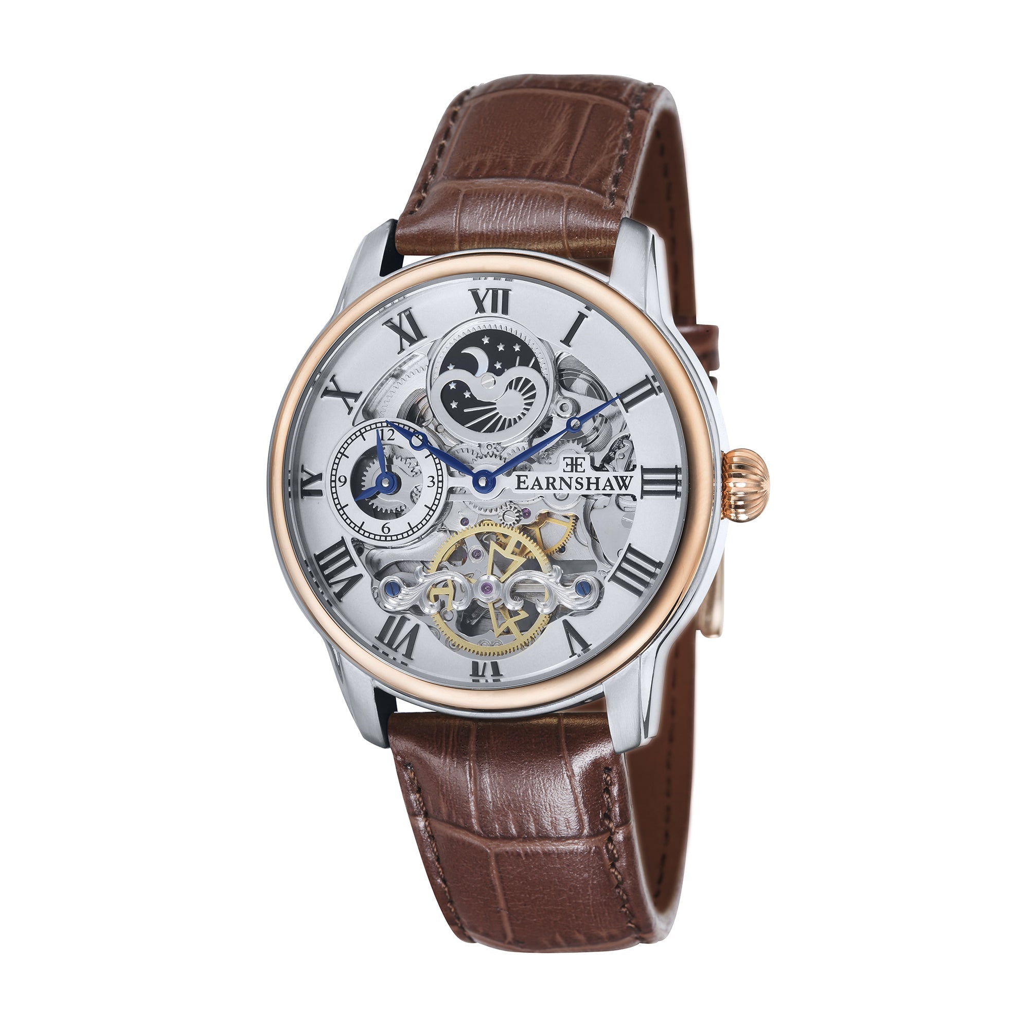 Thomas Earnshaw Thomas Earnshaw Longitude Men's Automatic Skeleton Fine Brown Watch ES-8006-08