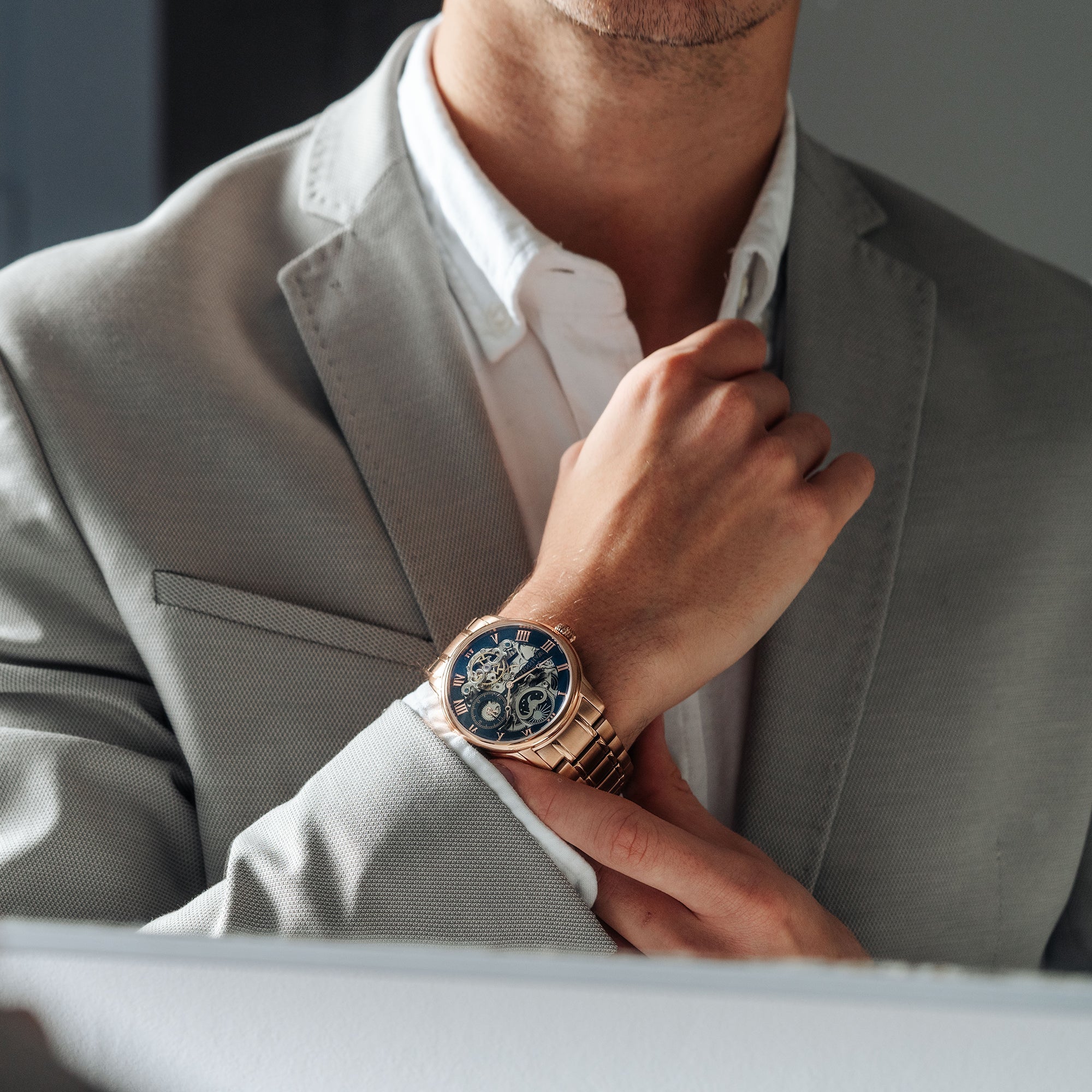 THOMAS EARNSHAW Thomas Earnshaw Longitude Men's Automatic Skeleton True Copper Watch ES-8006-44