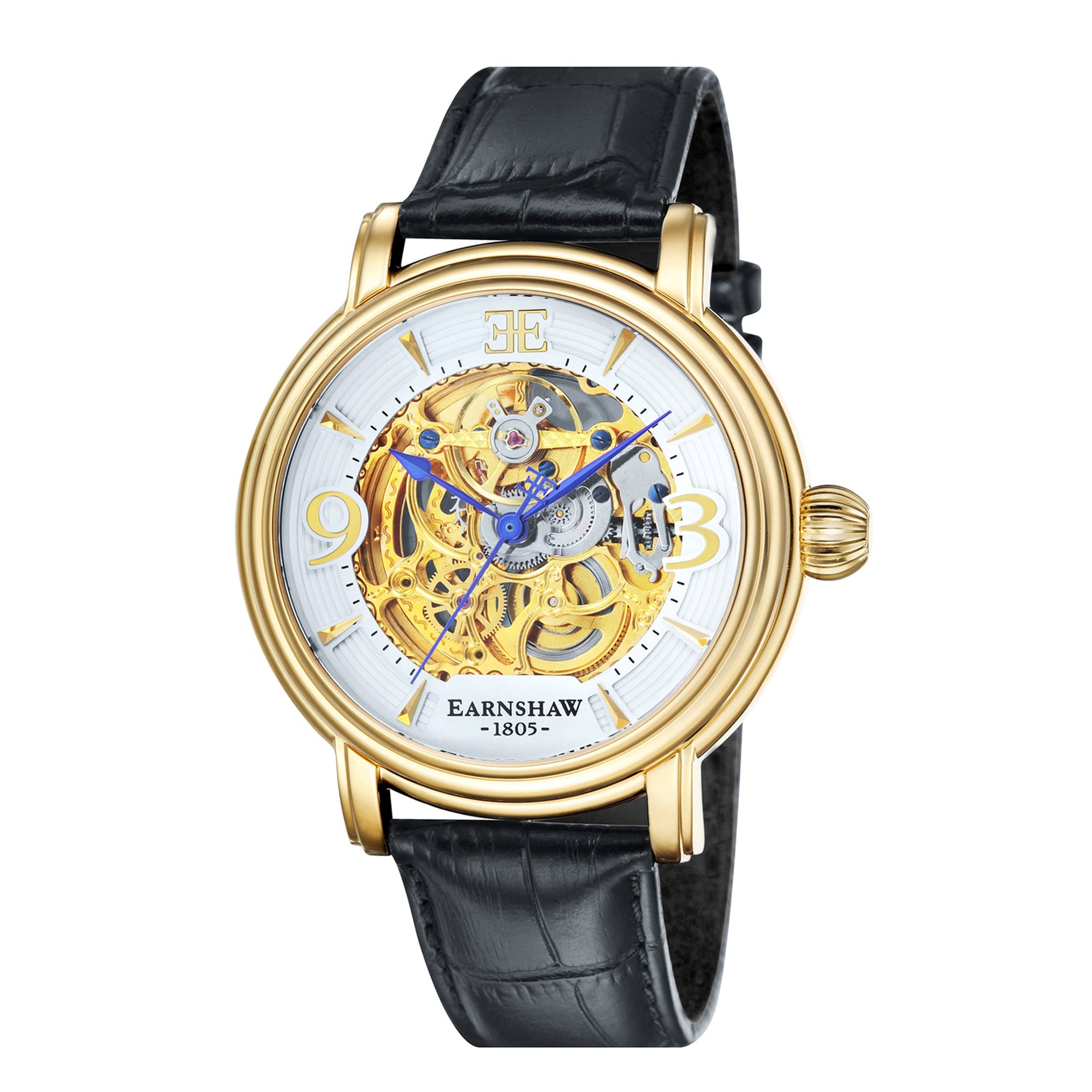 Thomas Earnshaw Thomas Earnshaw Longcase Men's Automatic Skeleton Sovereign Gold Watch ES-8011-04