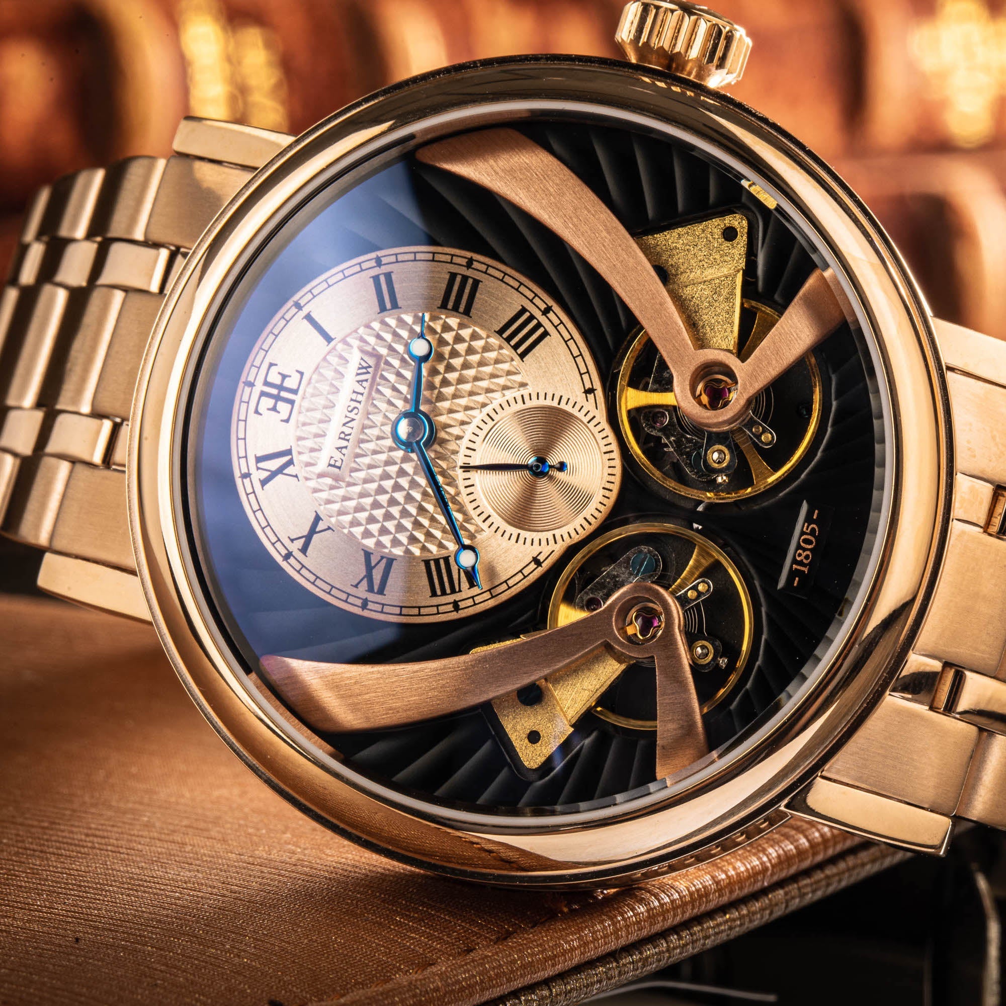 THOMAS EARNSHAW Thomas Earnshaw Beaufort Anatolia Men's Rose Gold Mechanical Automatic Watch ES-8059-22