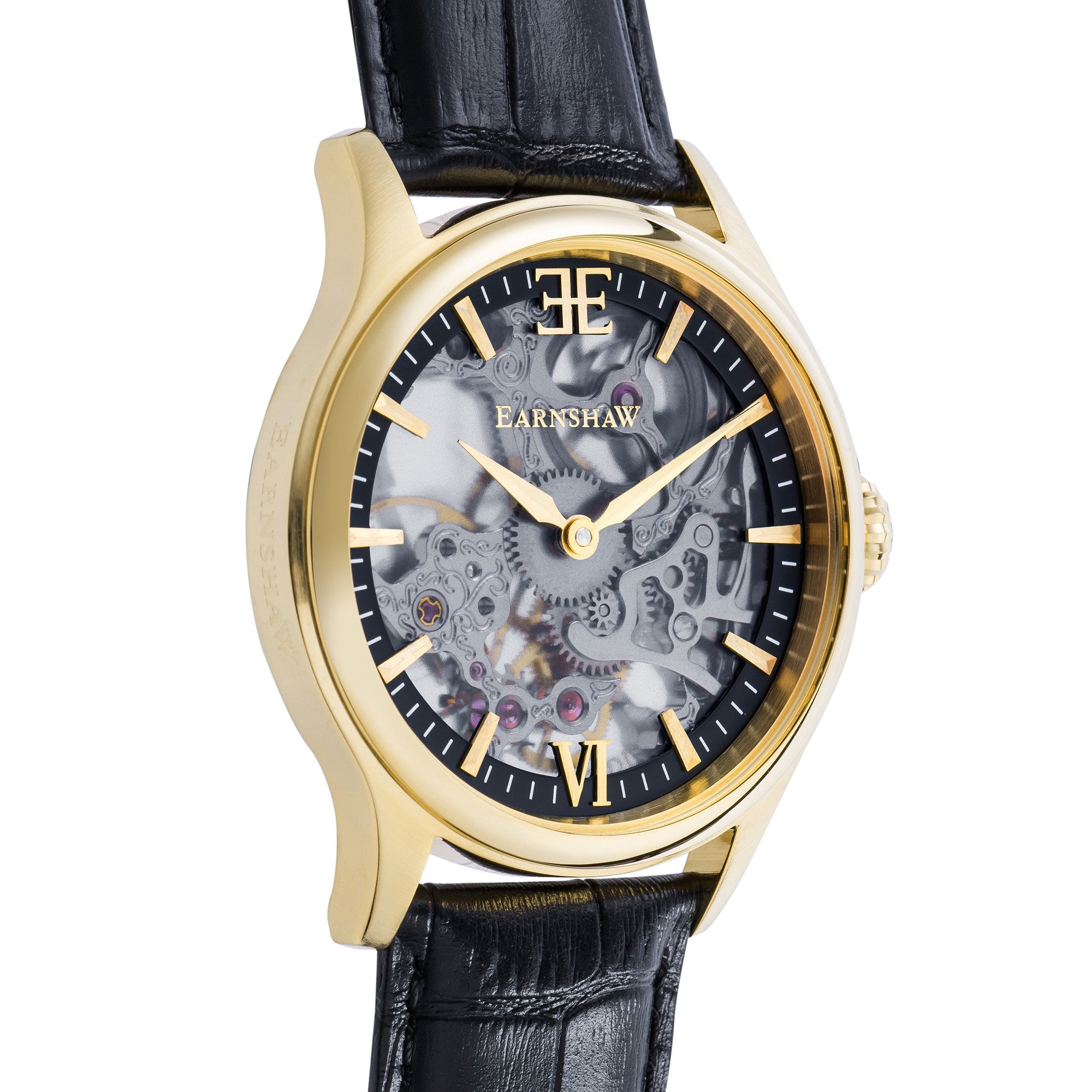 THOMAS EARNSHAW Thomas Earnshaw Bauer Shadow Men's Mechanical Skeleton Shadow Gold Watch ES-8061-03