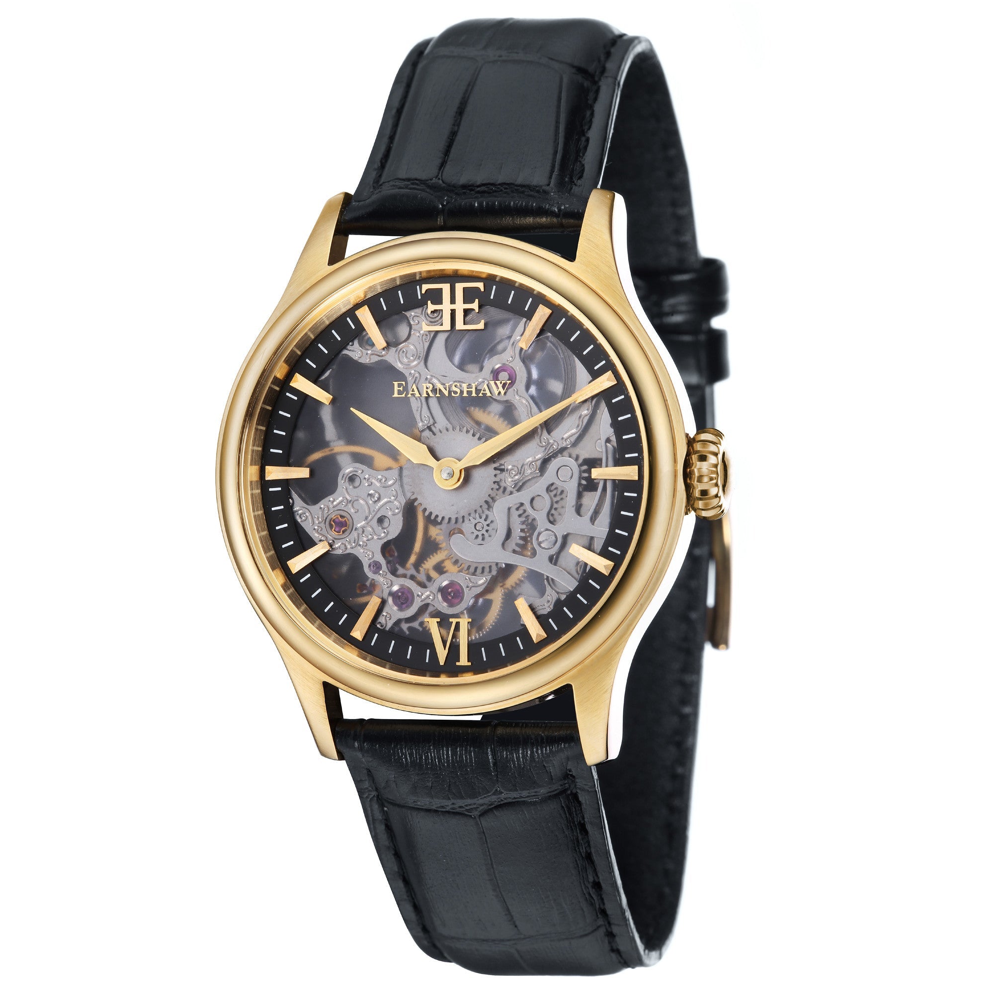 THOMAS EARNSHAW Thomas Earnshaw Bauer Shadow Men's Mechanical Skeleton Shadow Gold Watch ES-8061-03