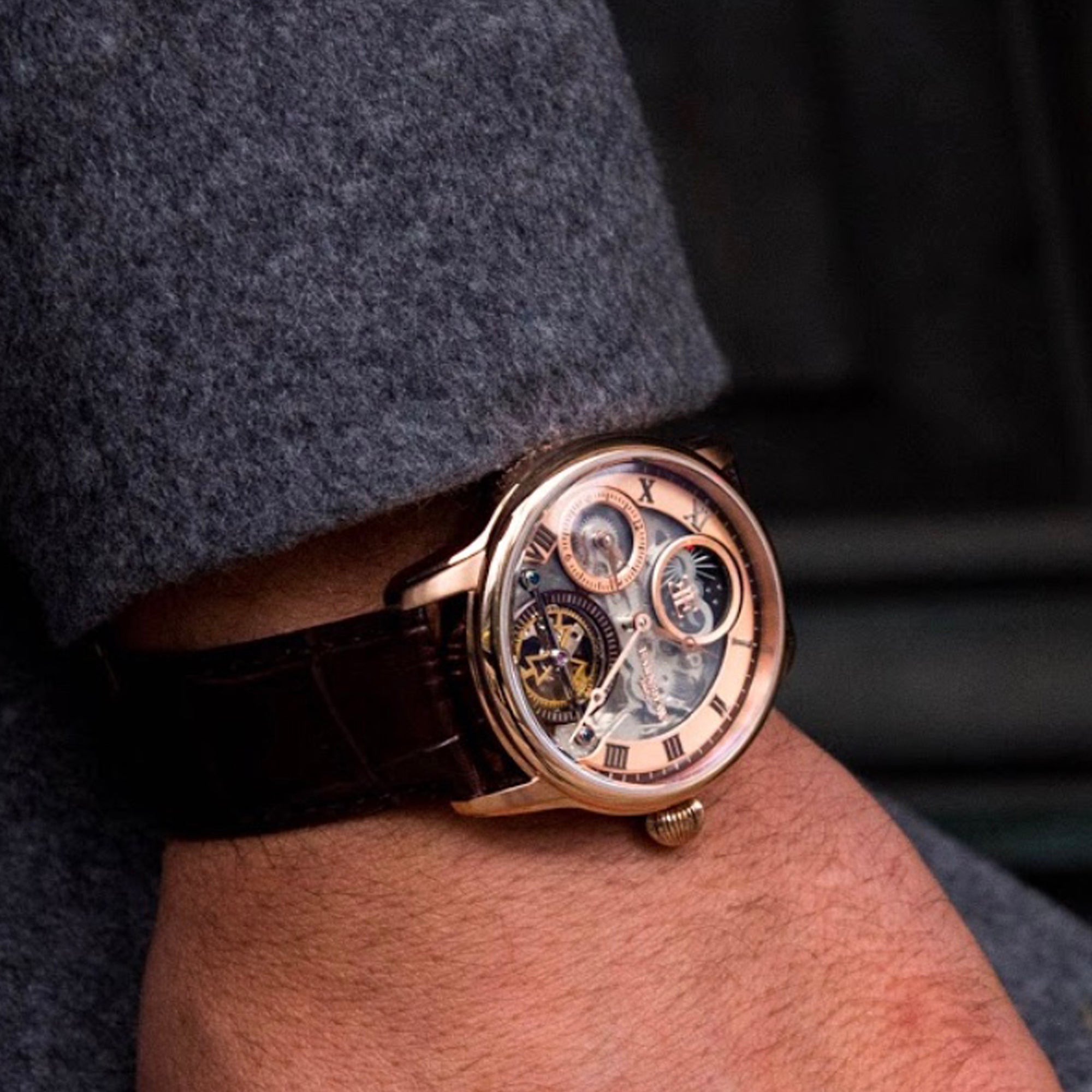 THOMAS EARNSHAW Thomas Earnshaw Longitude Men's Stealth Automatic Skeleton Watch ES-8063-02