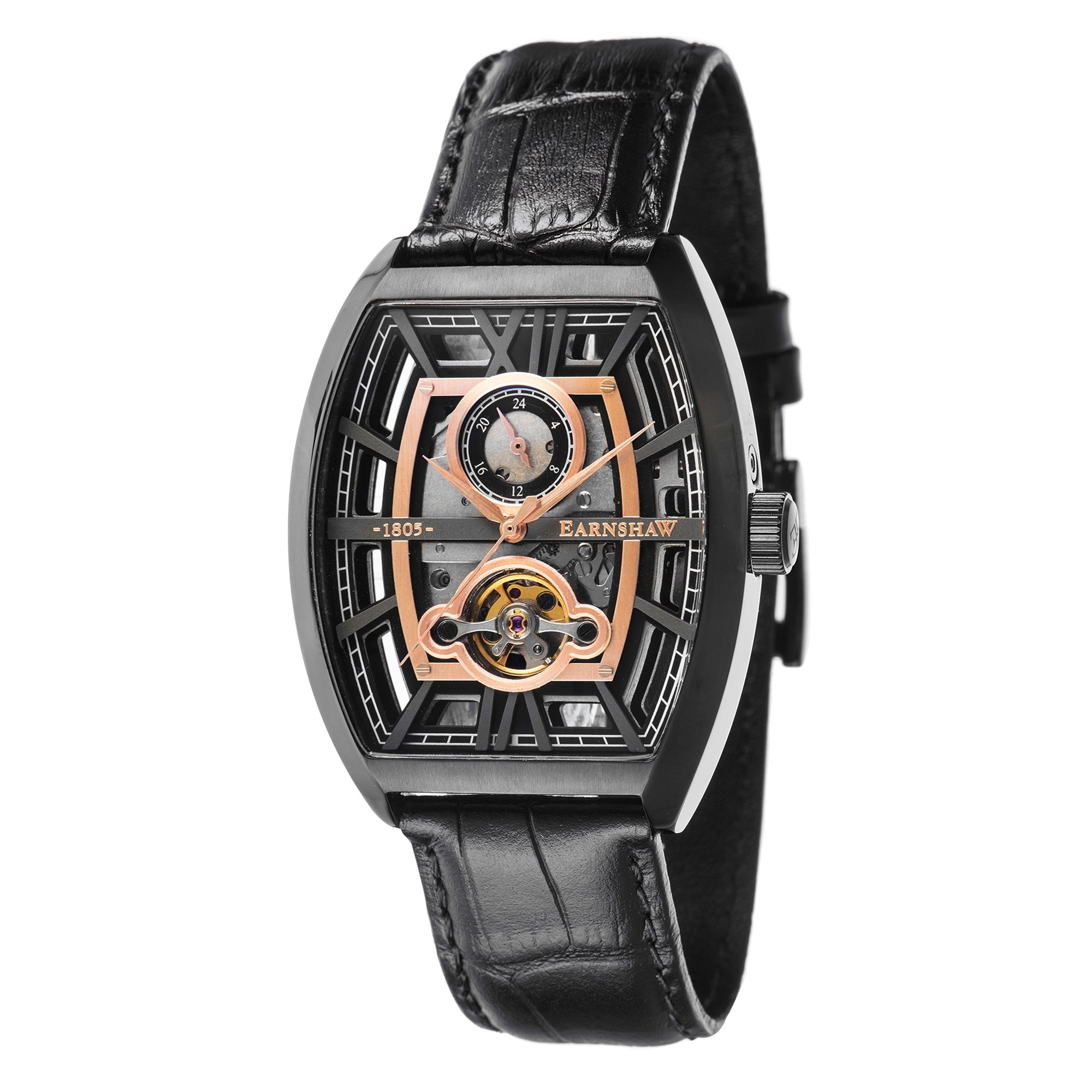 THOMAS EARNSHAW Thomas Earnshaw Holborn Men's Mechanical Automatic Sable Black Watch ES-8111-04