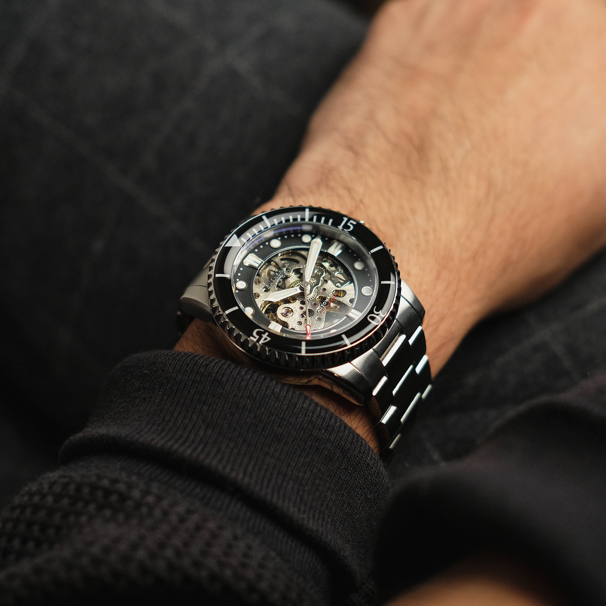 THOMAS EARNSHAW Thomas Earnshaw Admiral Pole Men's Automatic Carbon Watch ES-8185-11