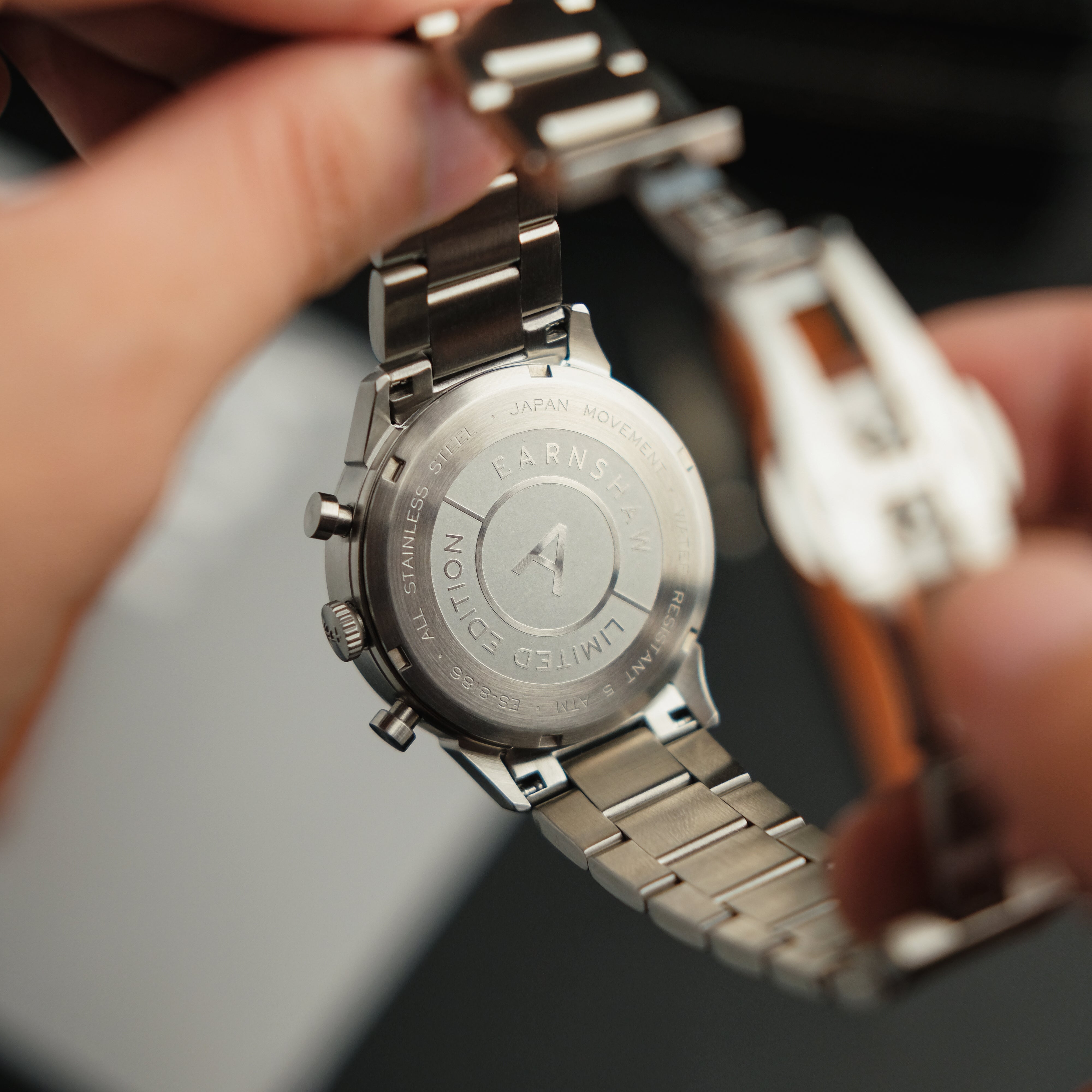 Thomas Earnshaw Thomas Earnshaw Men's Ampere Dark Grey Japanese Quartz Dual Time Watch - ES-8186-11
